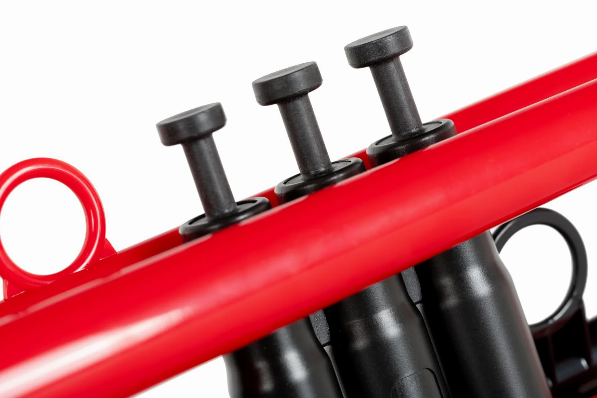Classic Cantabile MardiBrass Tromba in ABS plastica, 450g, valvole Perinet. Include 2 bocchini, custodia e valvole di ricambio. Rossa, per bambini e adulti.