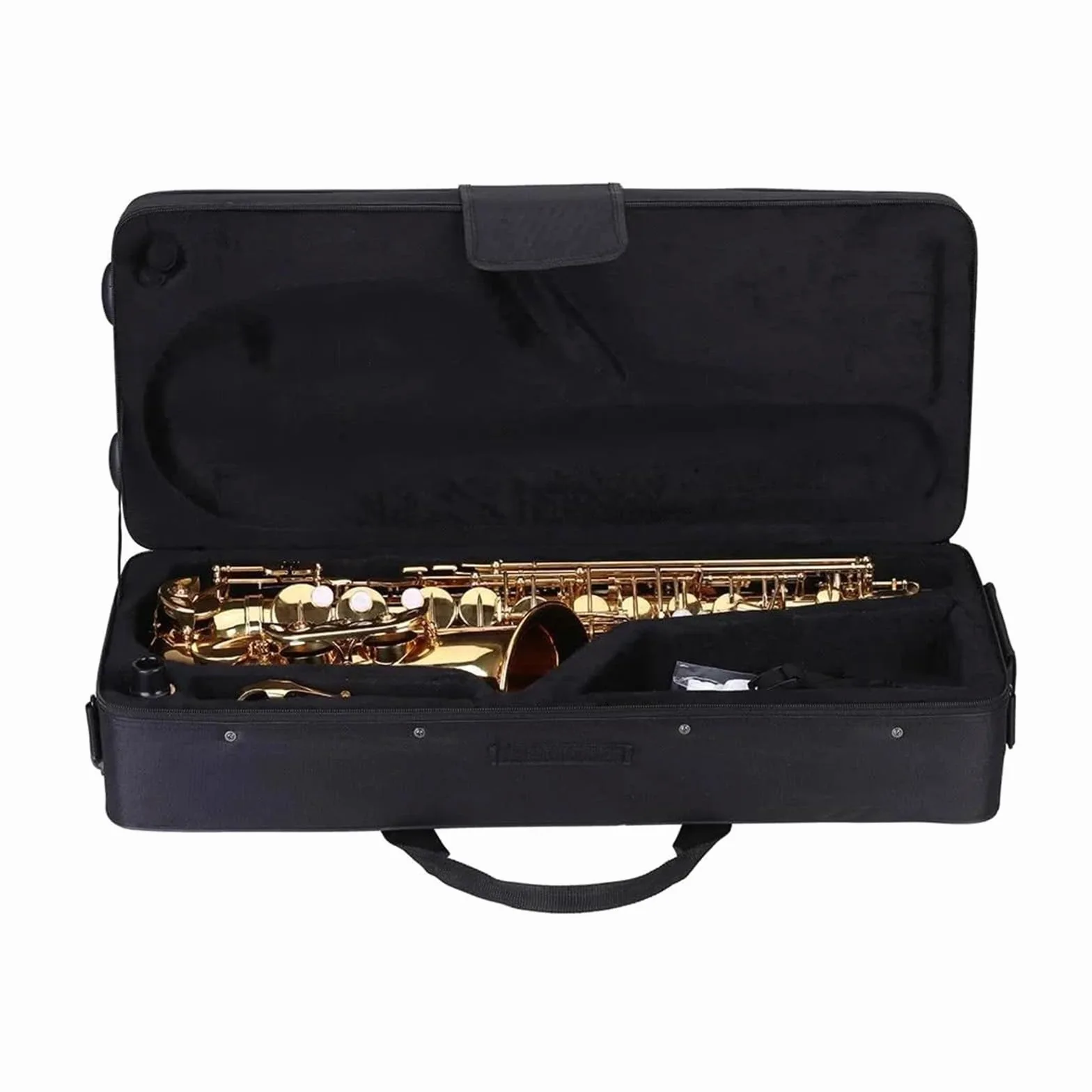BABYCE Principianti Sassofono BE Sassofono Contralto Ottone Laccato Oro E Sax Piatto con Accessori Custodia