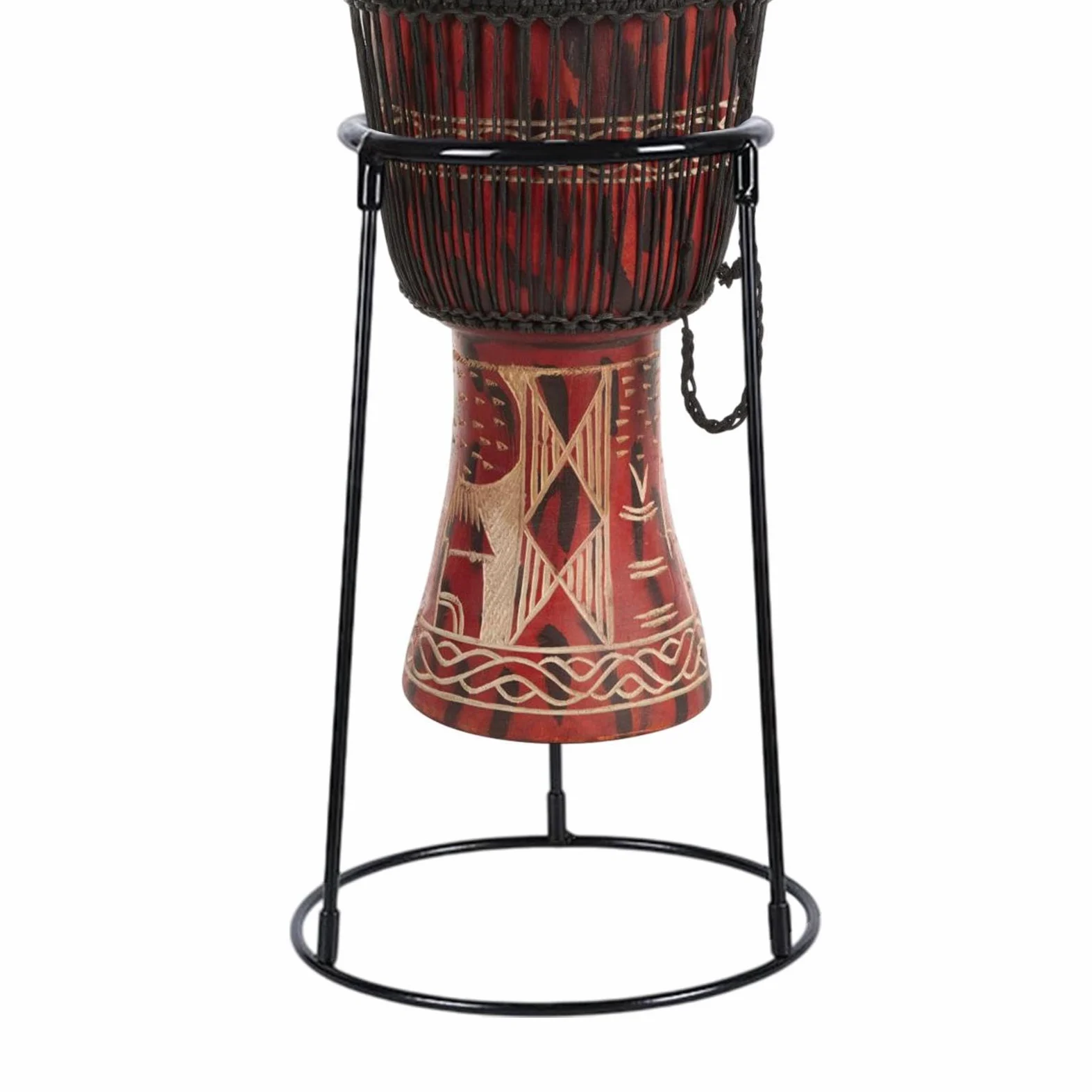 Porta dello strumento a percussione, supporto per tamburi | Supporto per tamburi africani in acciaio carbone regolabile - Raccusta di percussioni nere, forniture per strumenti musicali per