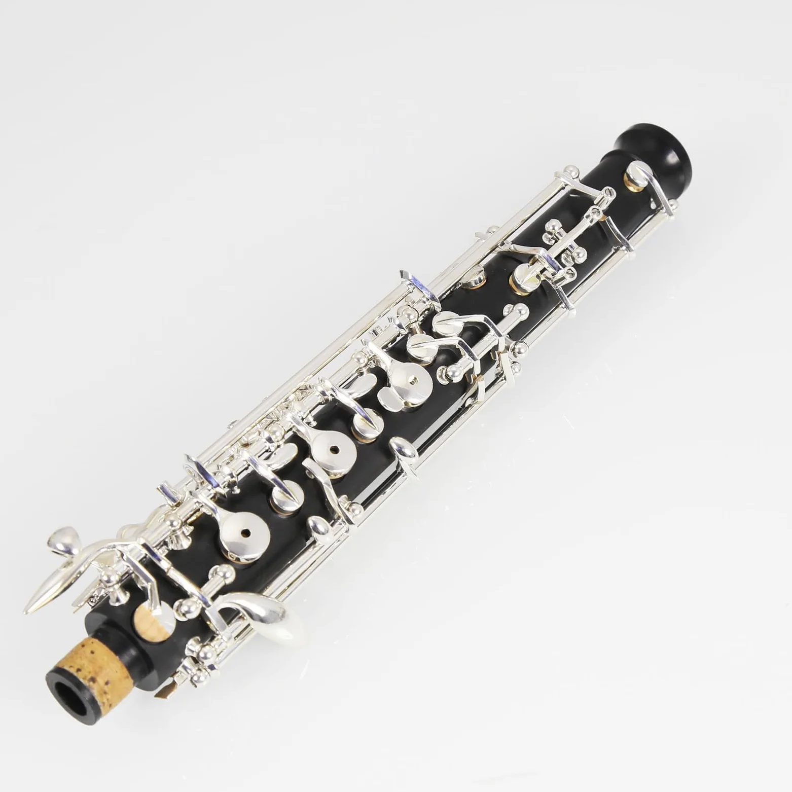 Oboe Beginner Student Level ABS Corpo placcato in argento, completamente automatico C-Ton con foglia di tubo, panno per la pulizia, bastoncini, carta assorbente, supporto per pollice, cacciavite,