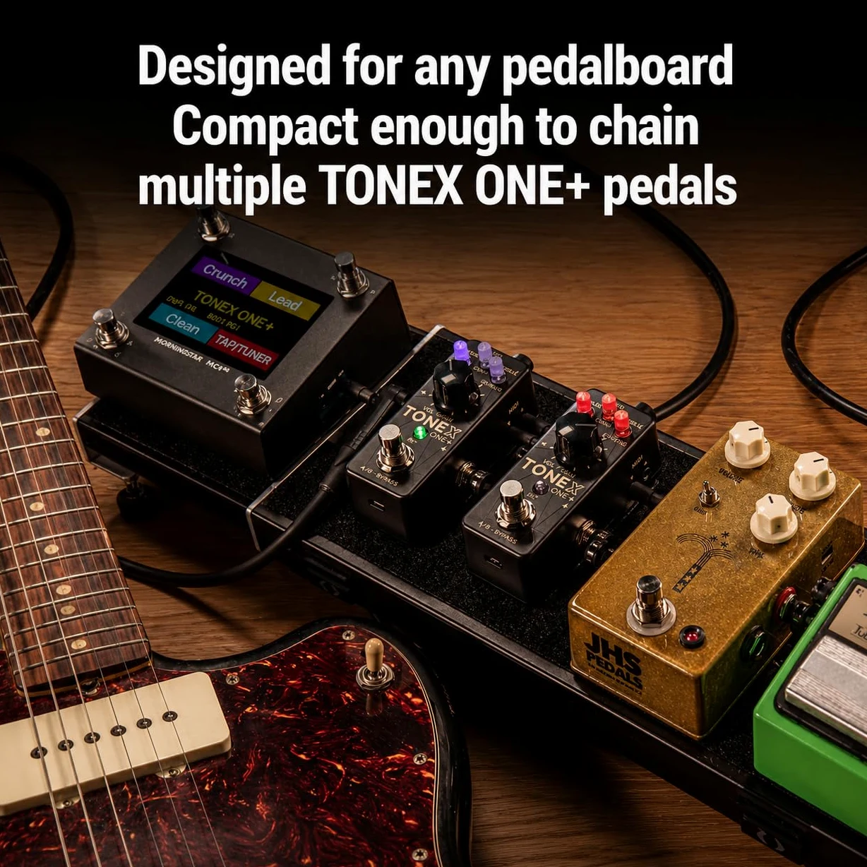 IK Multimedia TONEX ONE+ AI amplificatore per chitarra e pedale effetti con editing wireless Bluetooth, controllo MIDI, interfaccia audio USB, oltre 60.000 modelli di tono, simulatore compatto di