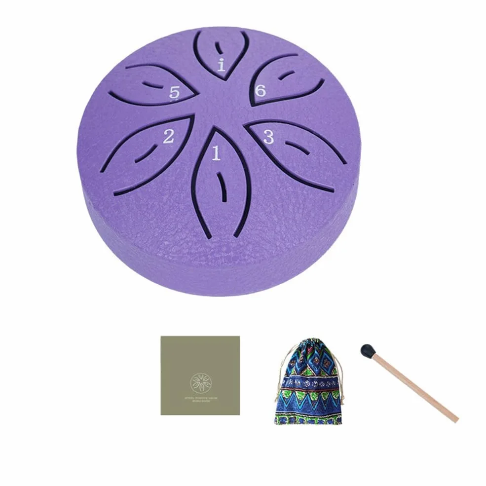 Strumenti Musicali per Bambini Strumenti Orff Artigianato Mini Tamburo Cavo 3 Pollici 6 Toni