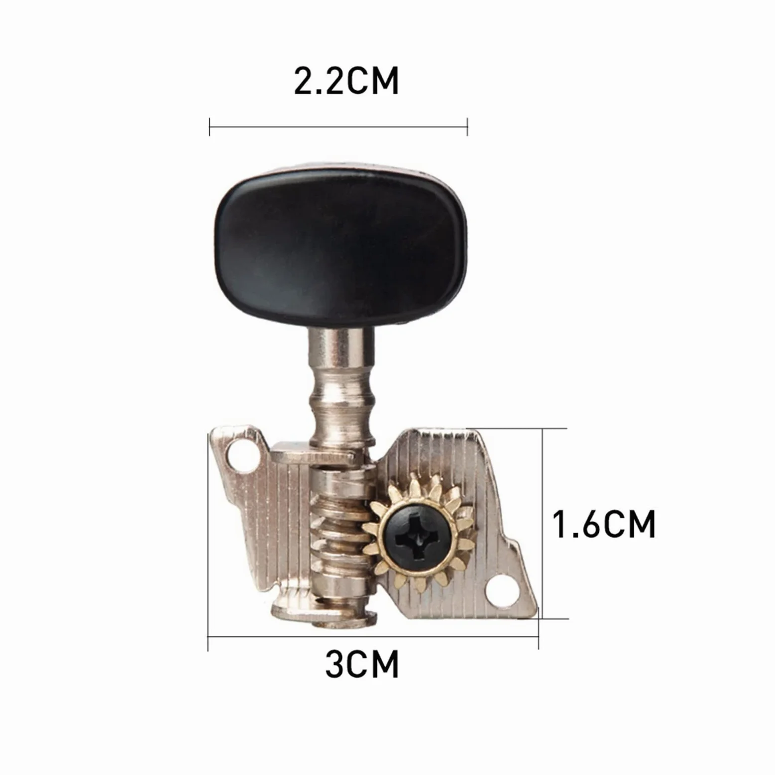 Meccanico accordatore Ukulele Tuning Pegs Machine Teste Tiner Sintonizzatore In Acciaio Cromato Accessori Per Parti Ukulele