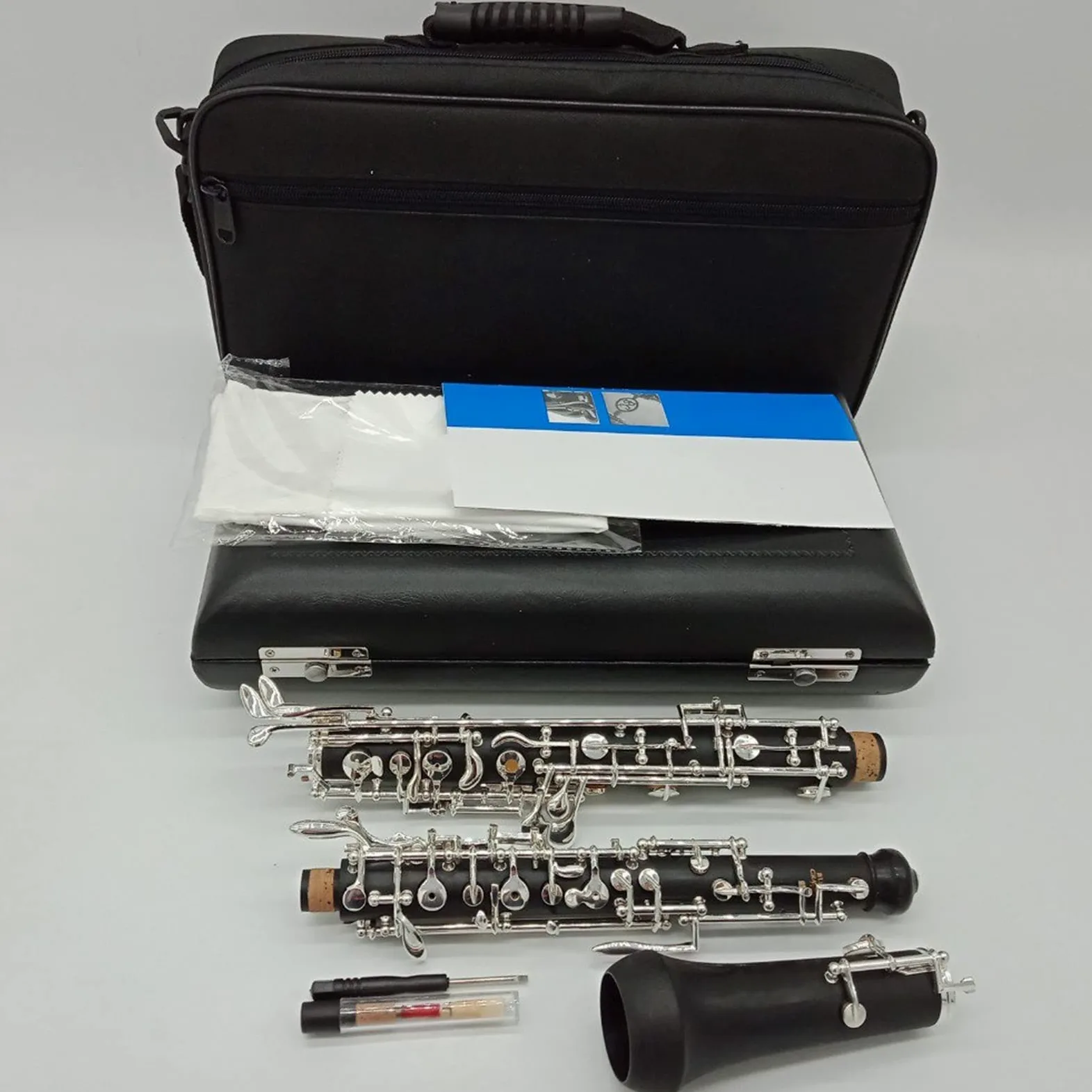 ZUZU Oboe Professional Bakelite Student Oboe C Key Musical Struments con Accessori per Anelli di Custodia Parti Oboe