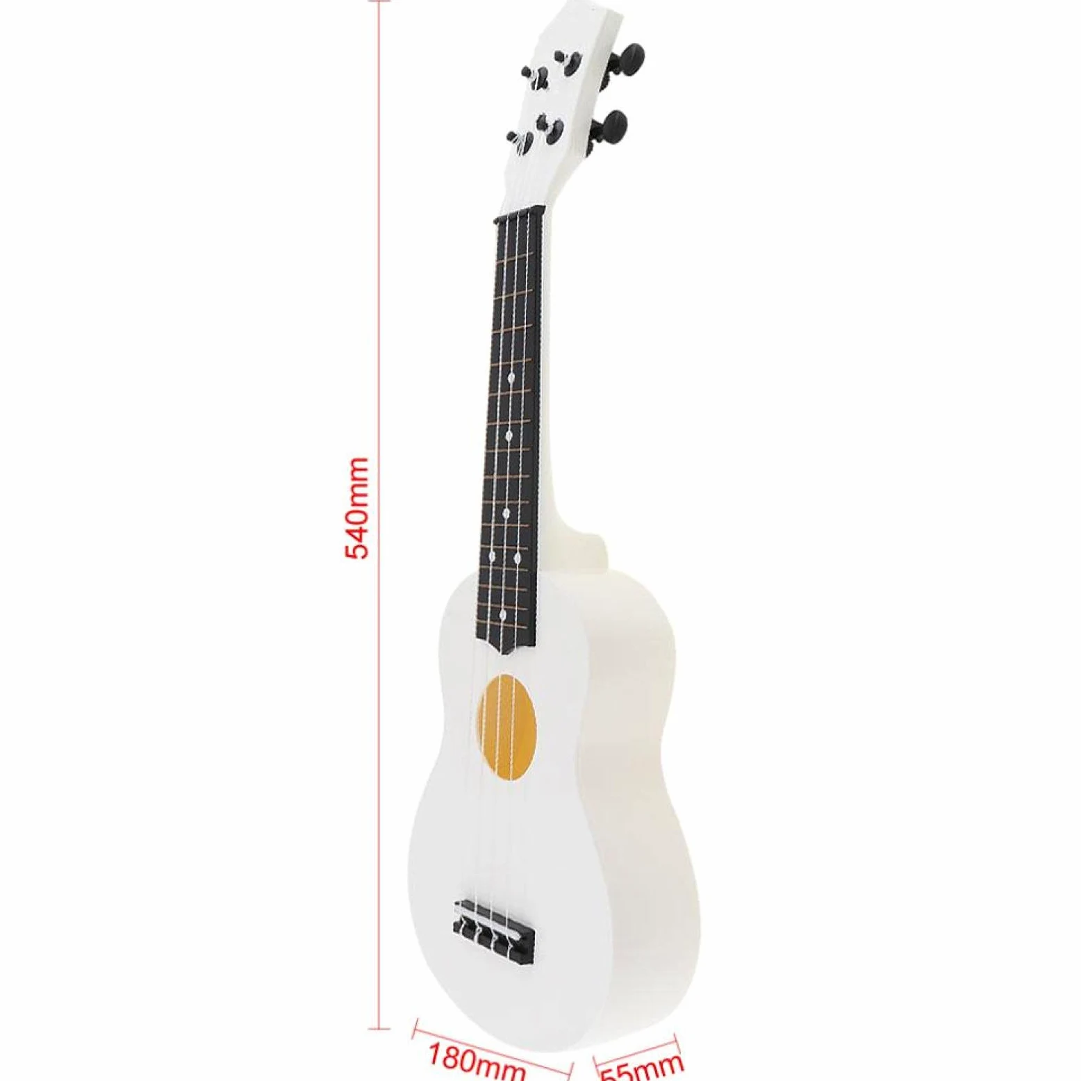 Ukulele soprano da 21 pollici 15 tasti 4 corde con plettro per regalo per bambini per bambini principianti