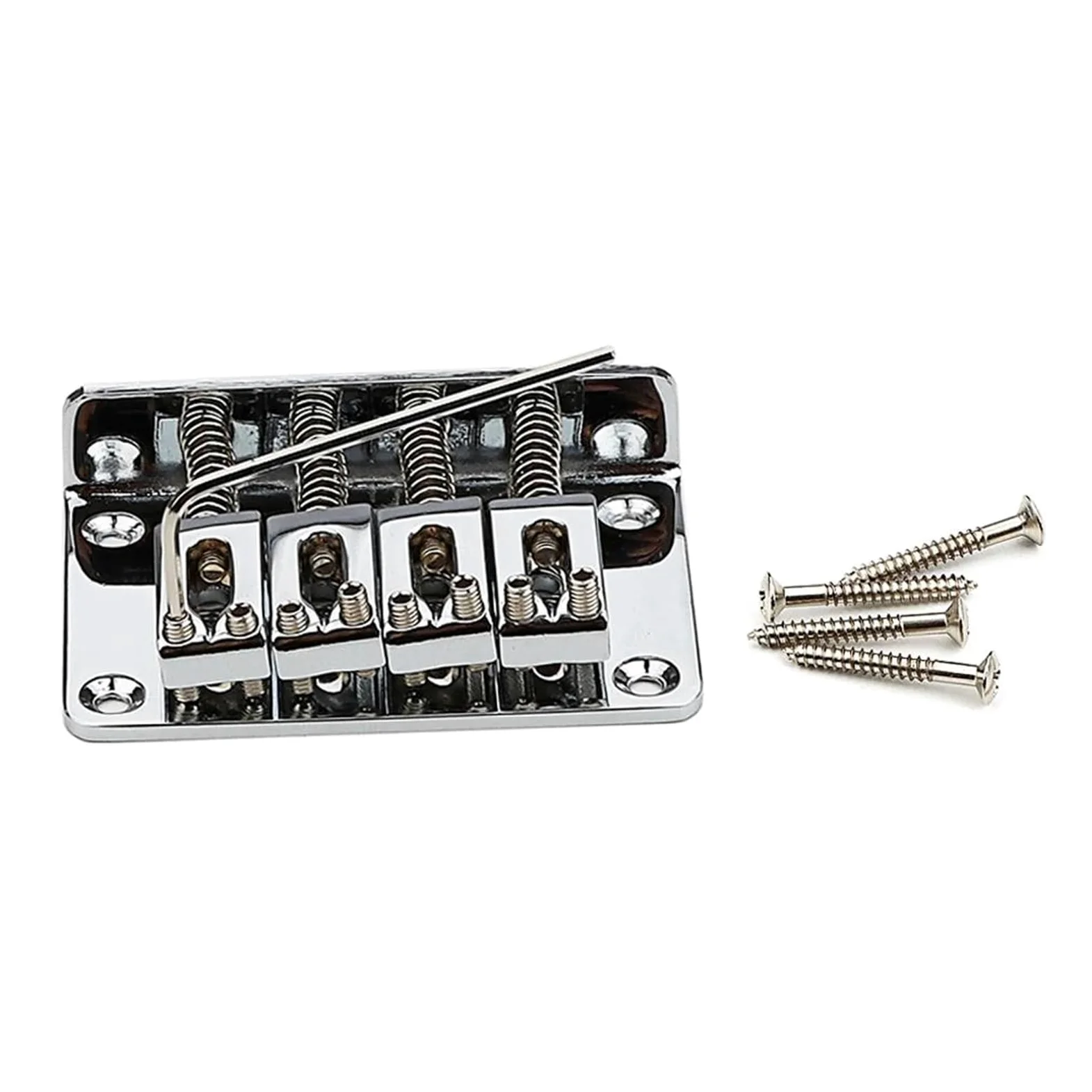 Ponte Chitarra Ponte hardtail per chitarra elettrica parti di ricambio per 4 corde migliorano la stabilità e il tono