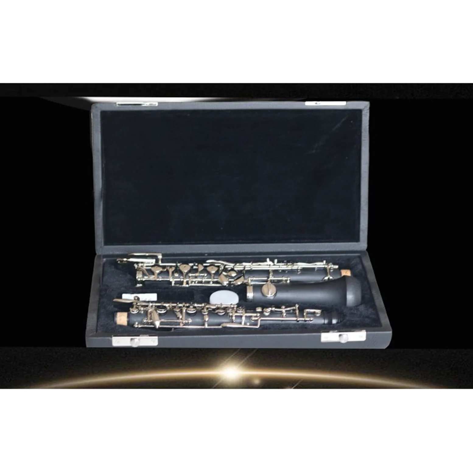 Oboe Semiautomatico Accordatura in Do Corpo in Bachelite Dura Tasti Argentati Oboe Strumento A Fiato Oboe per Principianti