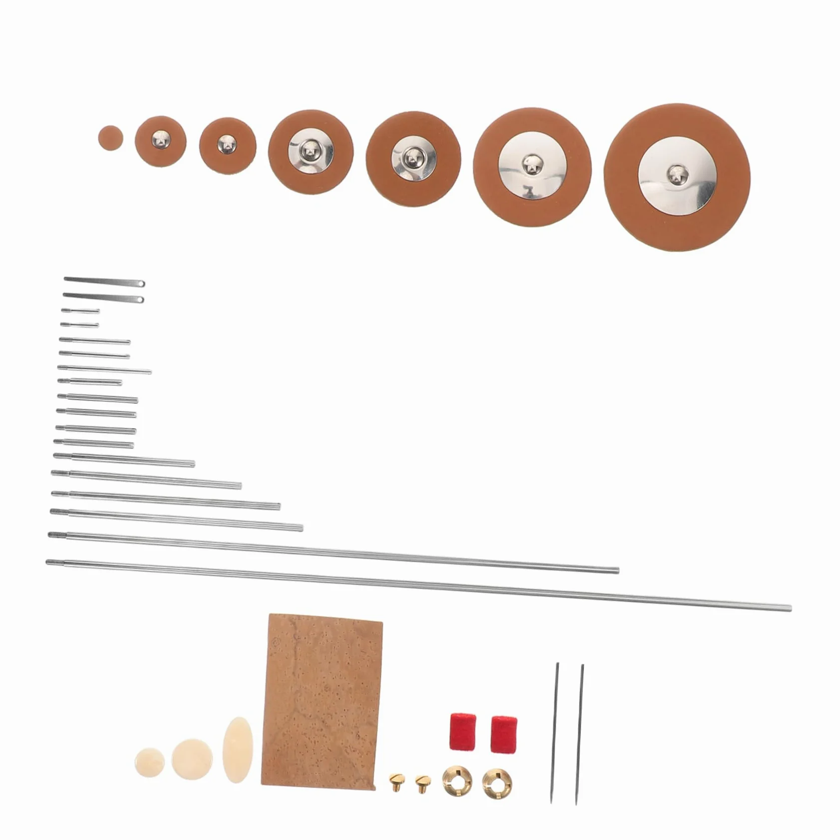 Kit Manutenzione Sassofono Tenore, Riparazione Strumenti | Acciaio Inossidabile, Accessori Metallici Multipli, per Fiati e Sax Tenore, Uso DIY