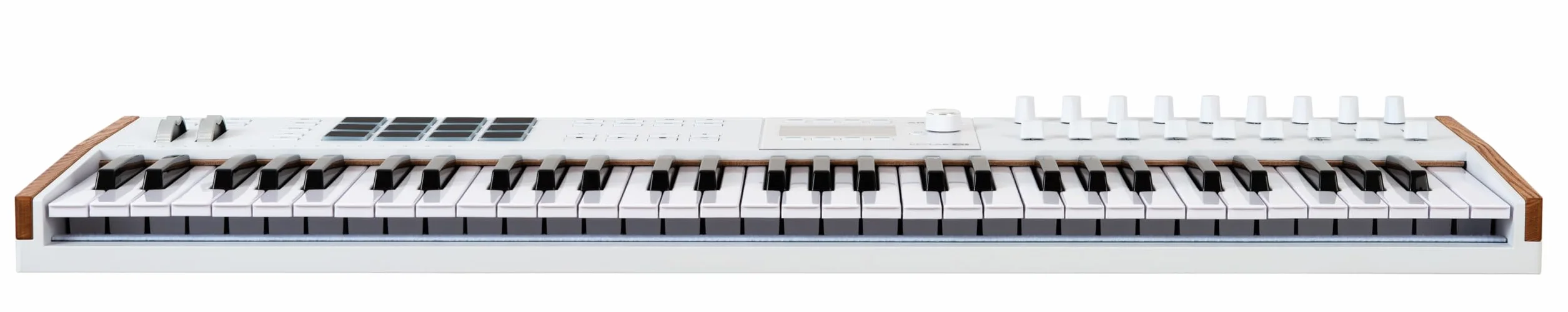 Arturia KeyLab 61 MK3 tastiera controller MIDI Nero per produzione musica, software tutto in uno - 61 tasti, 9 encoder, 9 fader, 1 ruota di modulazione, 1 ruota di Pitch Bend, 12 pad - Bianca