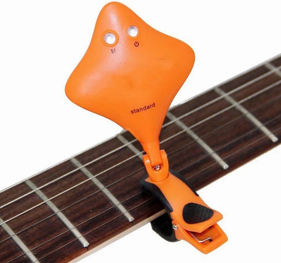 Guitar Tuner Clip Design Bass Violin Ukulele Tuner Accoppiabile Alta precisione e Alta sensibilità