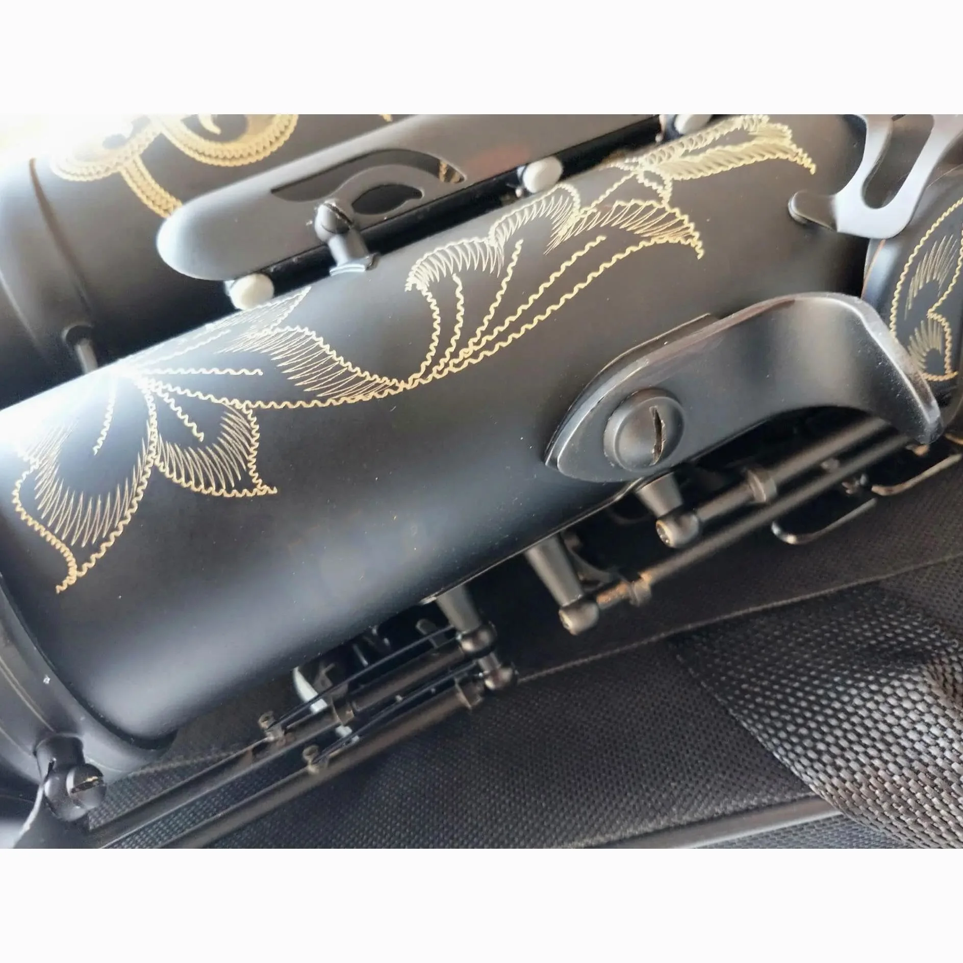 Sassofono Professionale Tenore Sassofono Tenore Nero Oro Sax Strumento Musicale Professionale Con Custodia