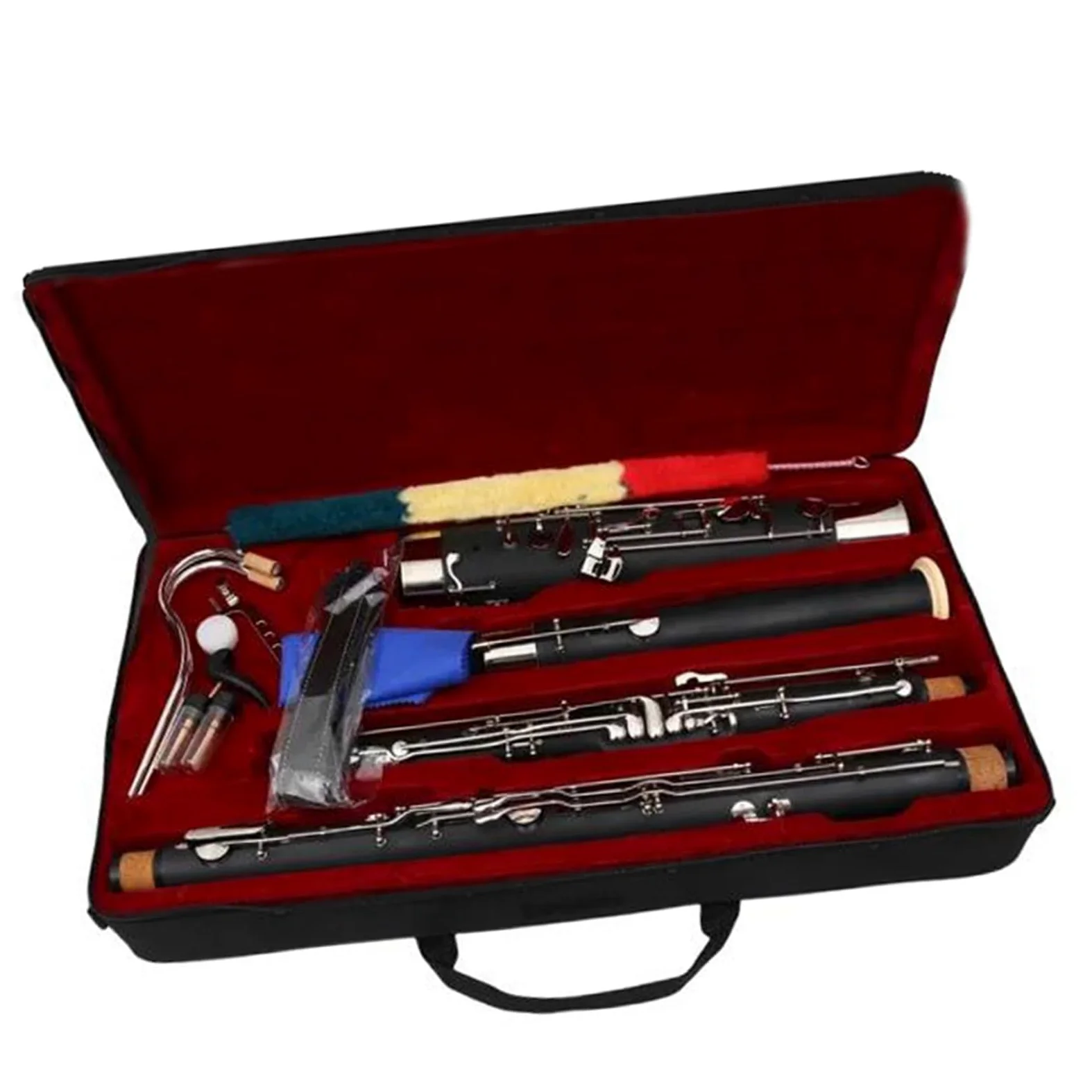Fagotto Avanzato Tono C Corpo In Legno Sintetico Strumenti A Fiato Per Fagotto Con Accessori Set con Fagotto