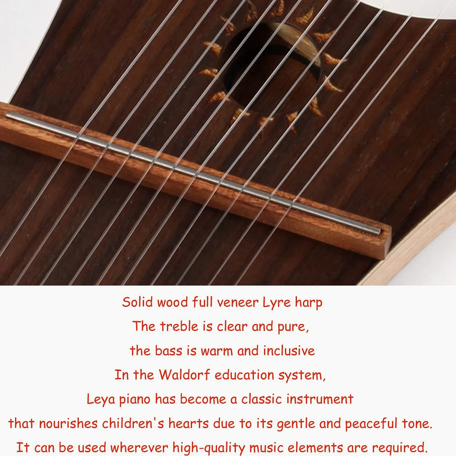 Arpa Lira Classica a 10 Corde in Metallo, Piccola Arpa per Principianti, Portatile, Facile da Imparare, Strumento Musicale Lira con Borsa per Il Trasporto (Stile: A)