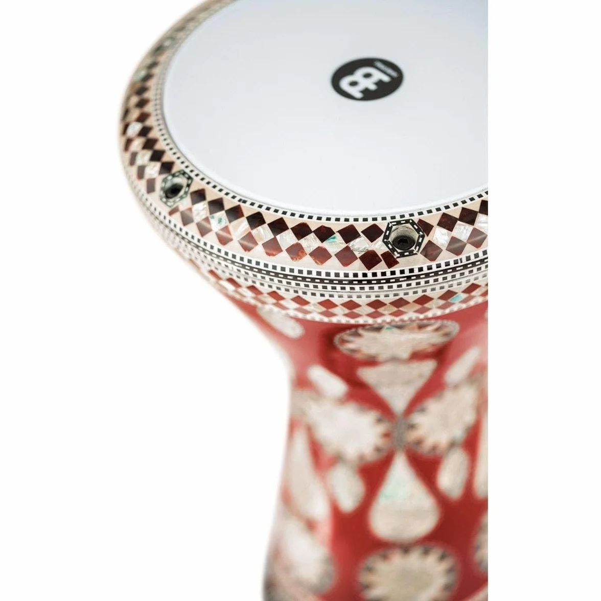 Meinl Percussion Artisan Series Doumbek – Tamburo a Mano Grande – Pelle Sintetica – Diametro 8.75 Pollici – Aluminum, Mosaic Imperial (AEED2)