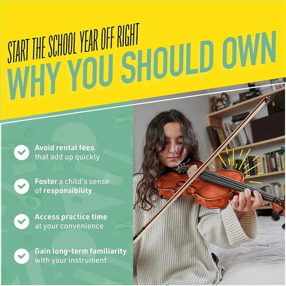 Violino 1/2 Violino Strumenti Musicali per Adulti Violino Bambino, con , Archetto, Ideale per Principiante Installazione Facile da Usare