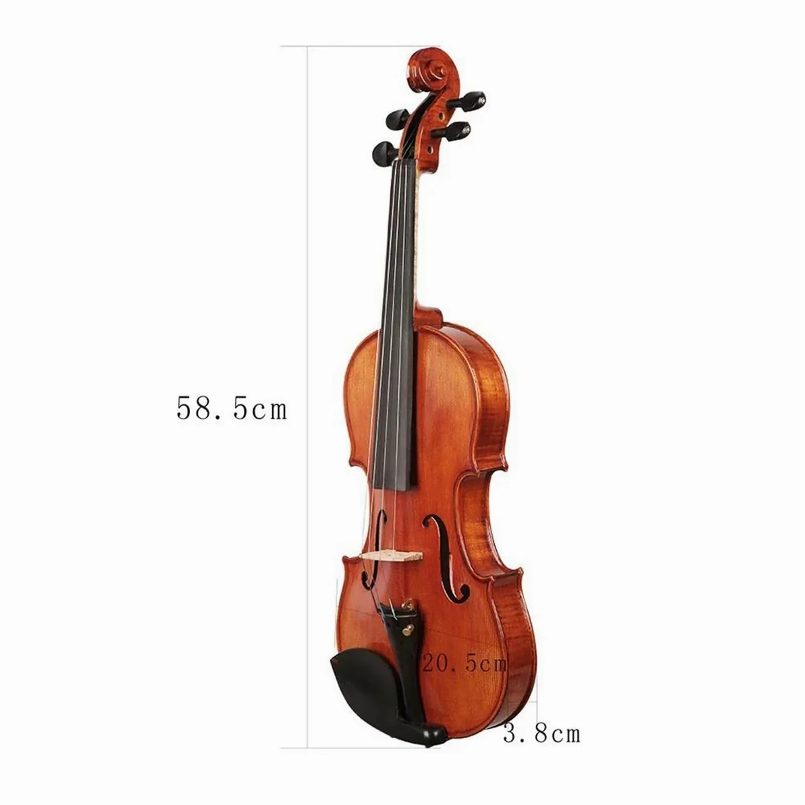 Kit Di Violino Professionale Violino Acustico In Legno Massello 4/4 Con Custodia Arco In Abete Violino Strumento Musicale Per Principianti