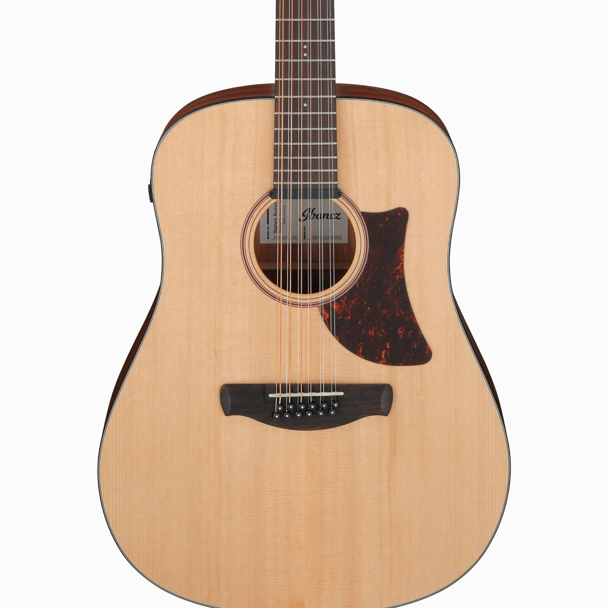 Ibanez AAD1012E-OPN Advanced Acoustic Open Pore Natural - Chitarra acustica a 12 corde