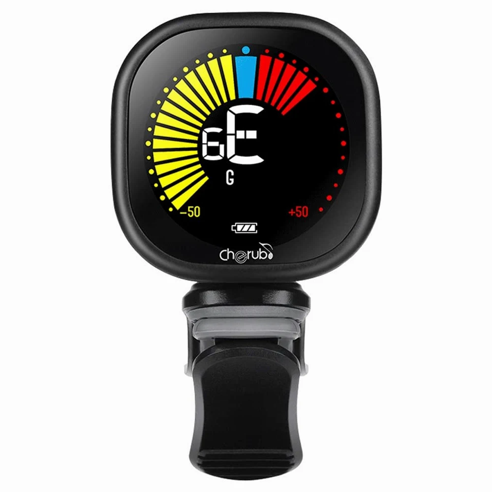 JJJ Acustic Guitar Electronic Tuner Ricaricabile Ukulele Violin Clip Tuner (Color : Black)