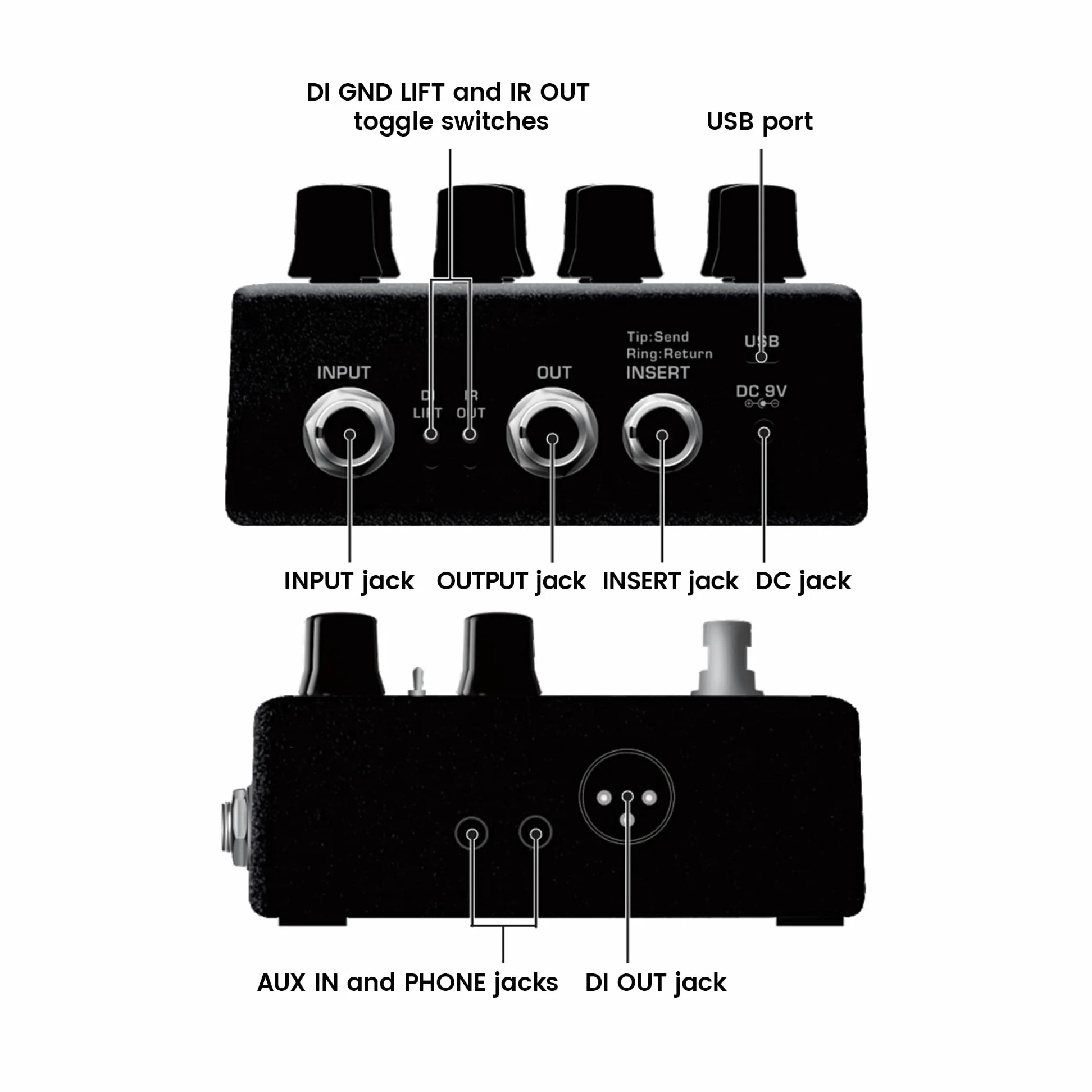 NUX NGS-6 Amp Academy Amp Modeler Pedale per chitarra 1024 campioni IR, caricatore IR di terze parti