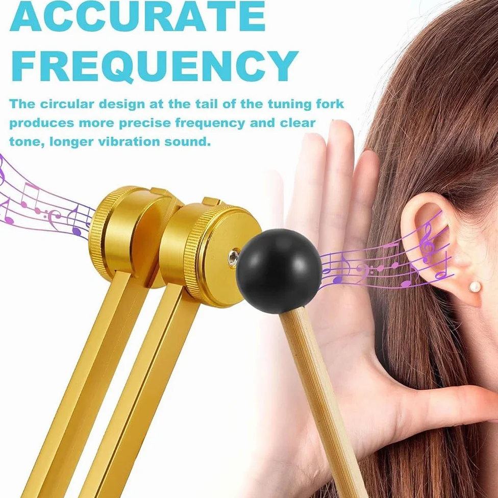 Diapason Curativo,Diapason Neurologici,12 PCS Diapason In Scatole Di Alluminio,Mantengono l'Armonia Di Mente,Adatti Per La Meditazione Terapeutica,La Terapia Dei Chakra,La Liberazione Dallo Stress