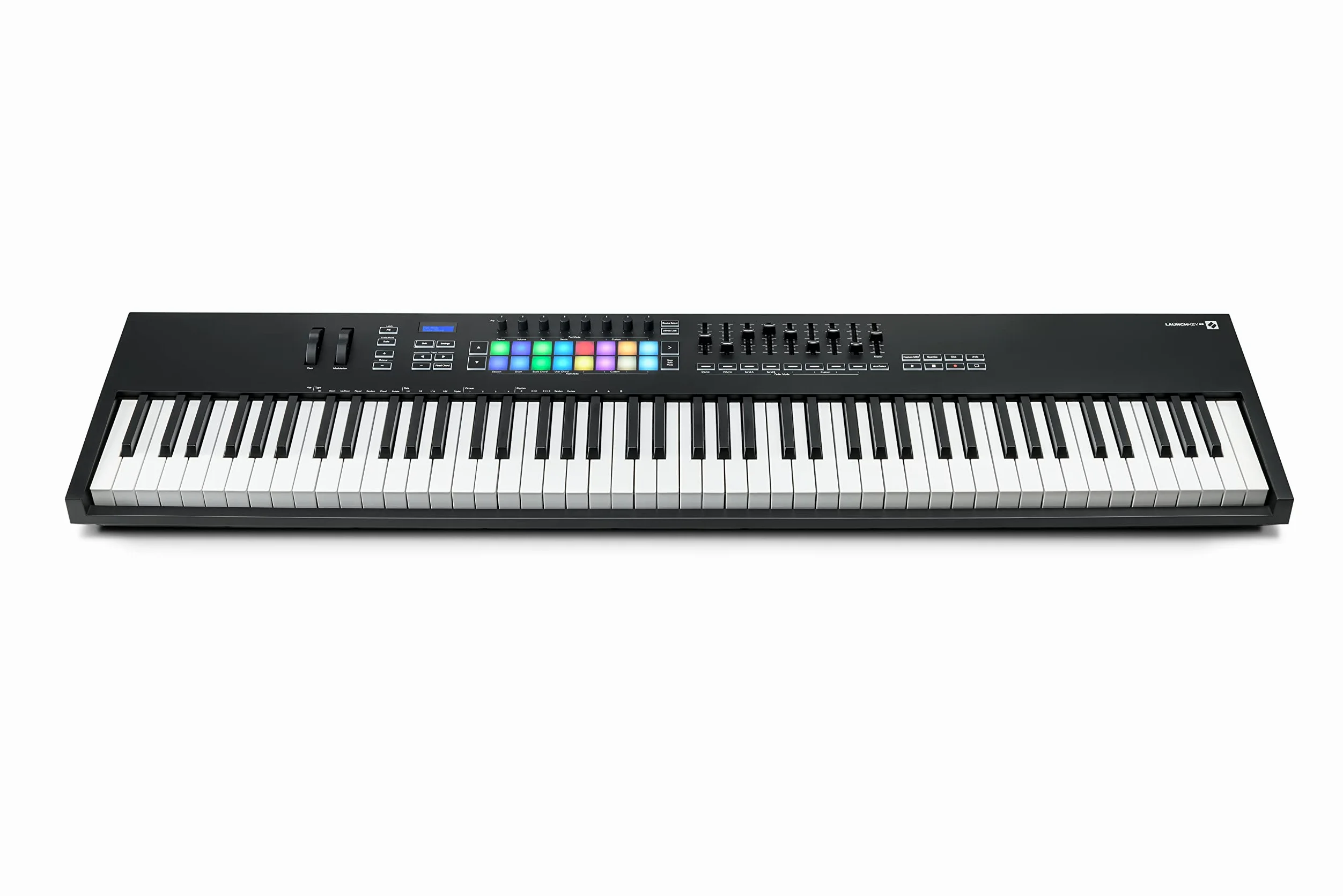 Novation Launchkey 88 [MK3] - Tastiera MIDI di alta qualità a 88 note per creare musica con espressività, nero