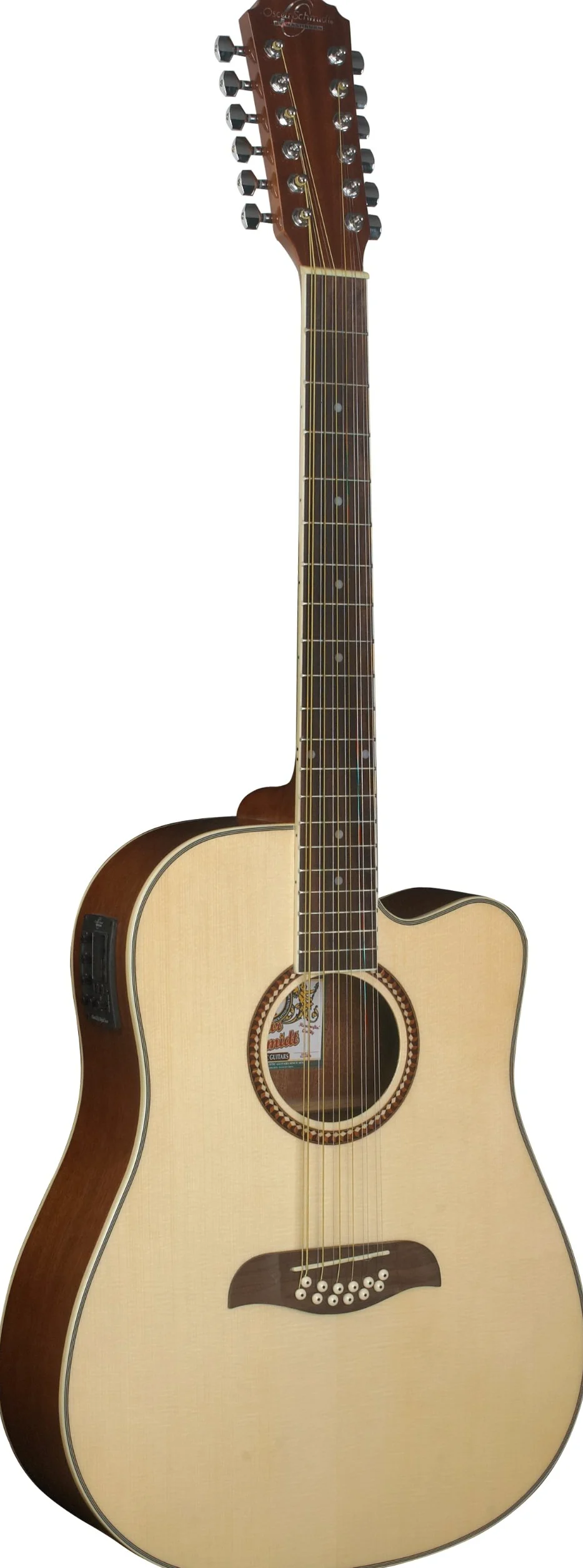 Oscar Schmidt OD312CE-A-U Chitarra Elettrica Acustica 12 Corde. Naturale