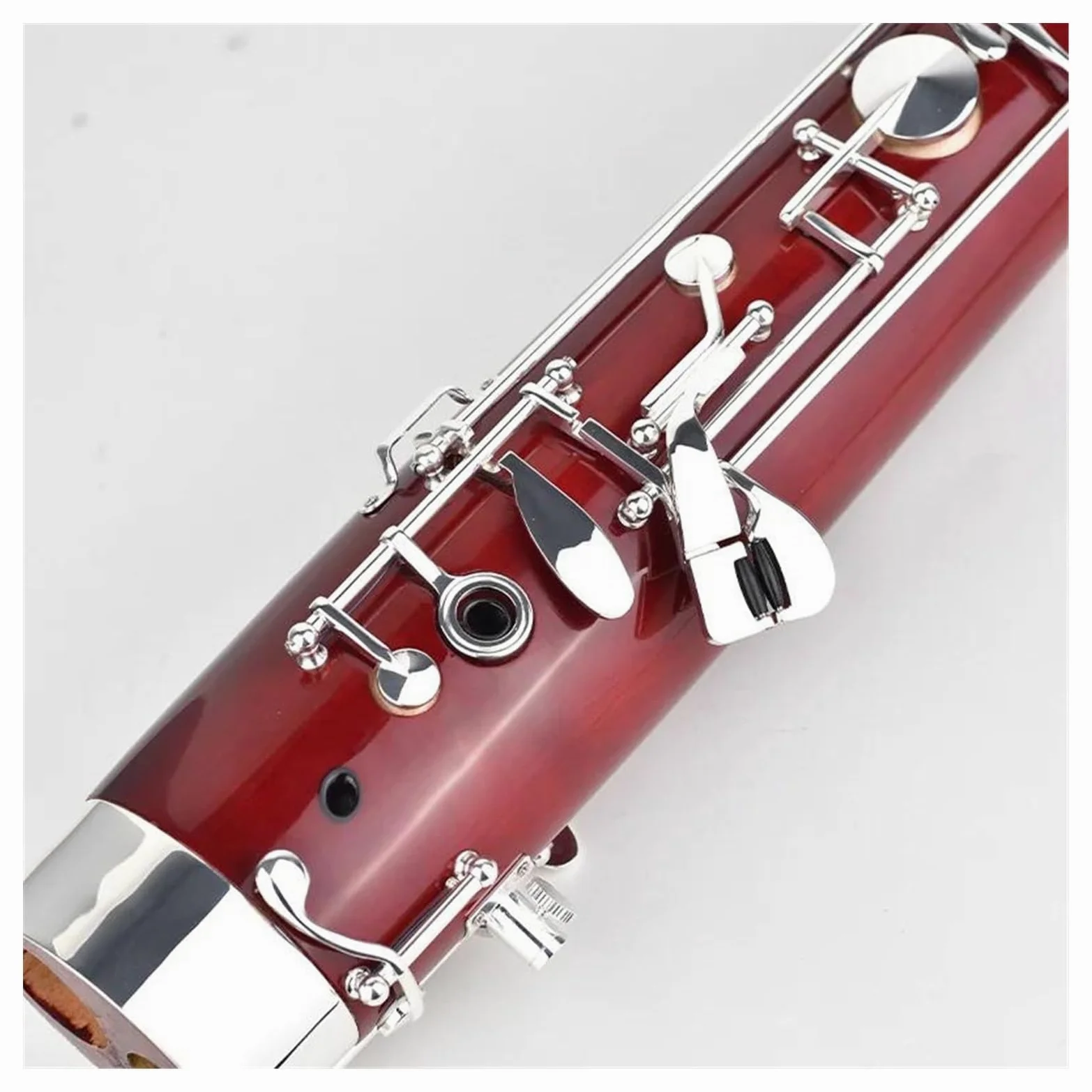 Fagotto Tono C Con Bottone In Rame Bianco Placcato Argento Fagotto Con Corpo In Tubo D'acero Con Custodia E Accessori Set con Fagotto