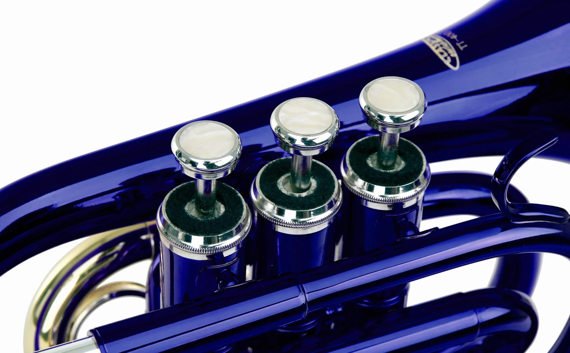 Classic Cantabile Brass TT-400 Tromba tascabile pocket Brass Sib ottone blu