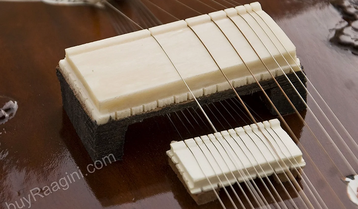 INDIAN MAHARAJA vilayat khan style Sitar - Kharaj Pancham - 32P - Tumba singola - con carrello in fibra