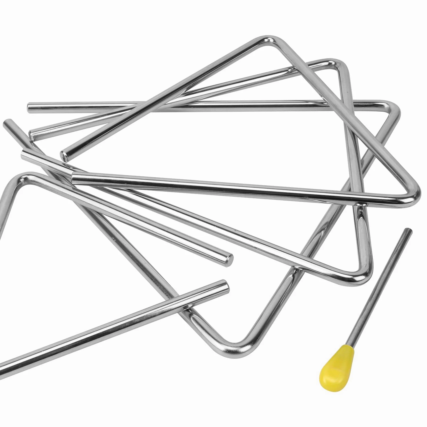 8 strumenti musicali a percussione triangolare, strumento triangolare con percussione, strumento a percussione ritmica a mano per lezioni di musica, concerti, esibizioni di band, feste (7/8/9