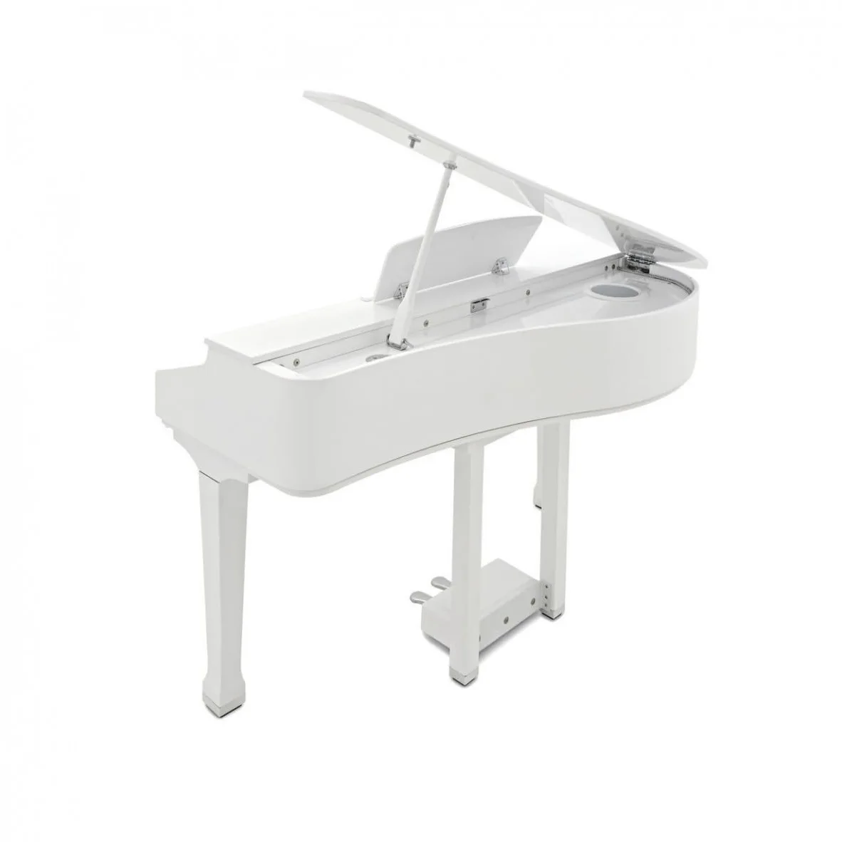 GDP-100 Pianoforte a Coda per Bambini con Pedali e Panca | 88 tasti pesati sensibili al tocco, funzioni split/layer ed effetti, 55 brani di accompagnamento inclusi