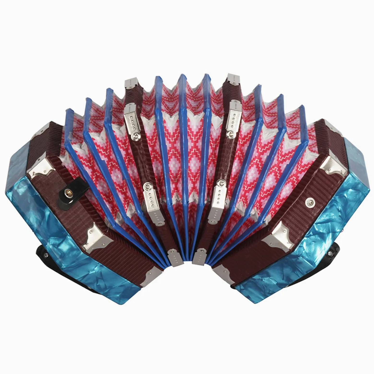 Fisarmonica Concertina Fisarmonica 20 tasti 40 Reed Anglo Style con borsa per il trasporto