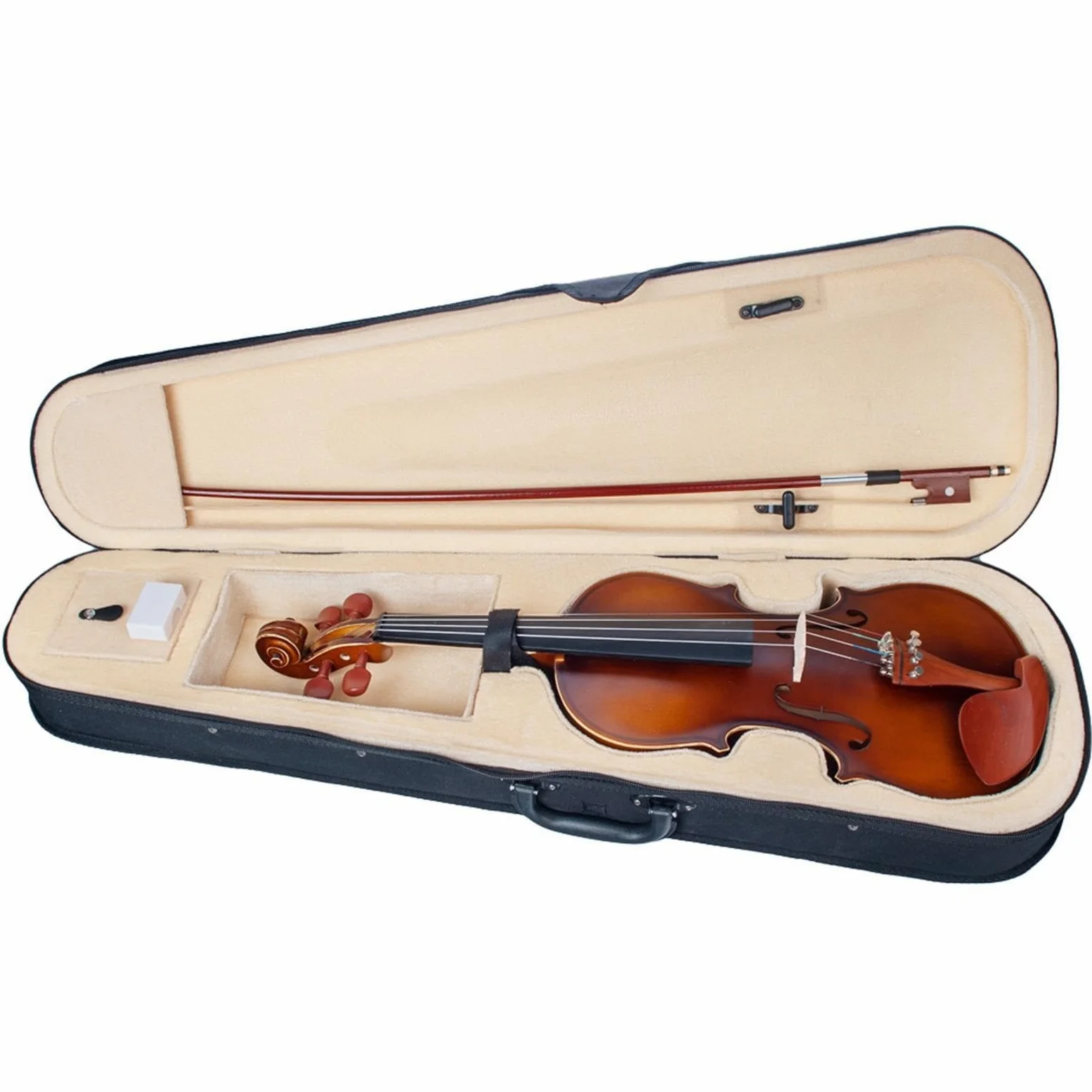 Violini Set Violino Acustico Quattro/4 Violino per Principianti con Custodia Rigida