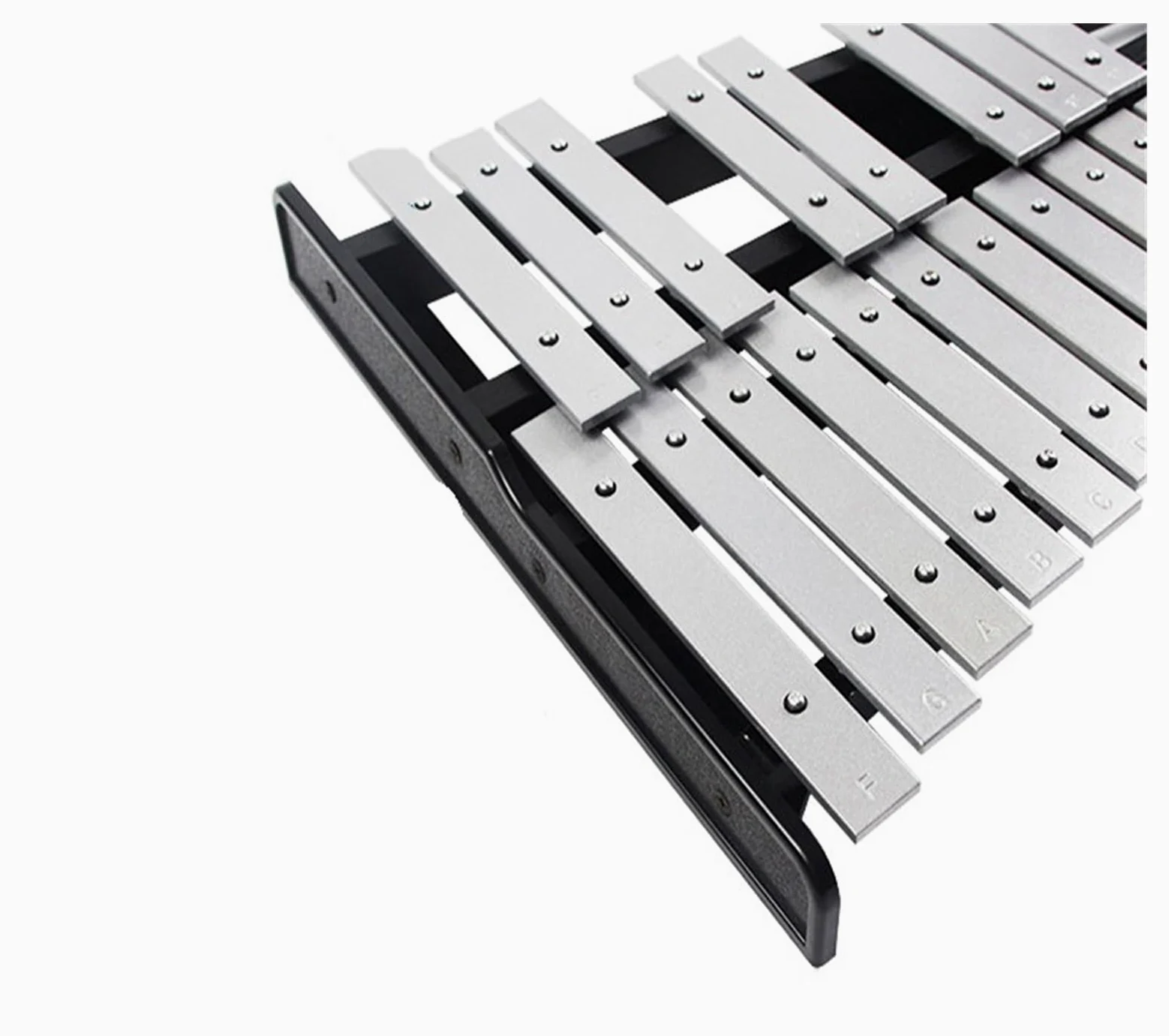 xilofono ​Legno Strumento A Percussione Carillon con Piastra in Alluminio A 32 Toni di Buona tonalità, Strumento A Percussione con Supporto E Confezione