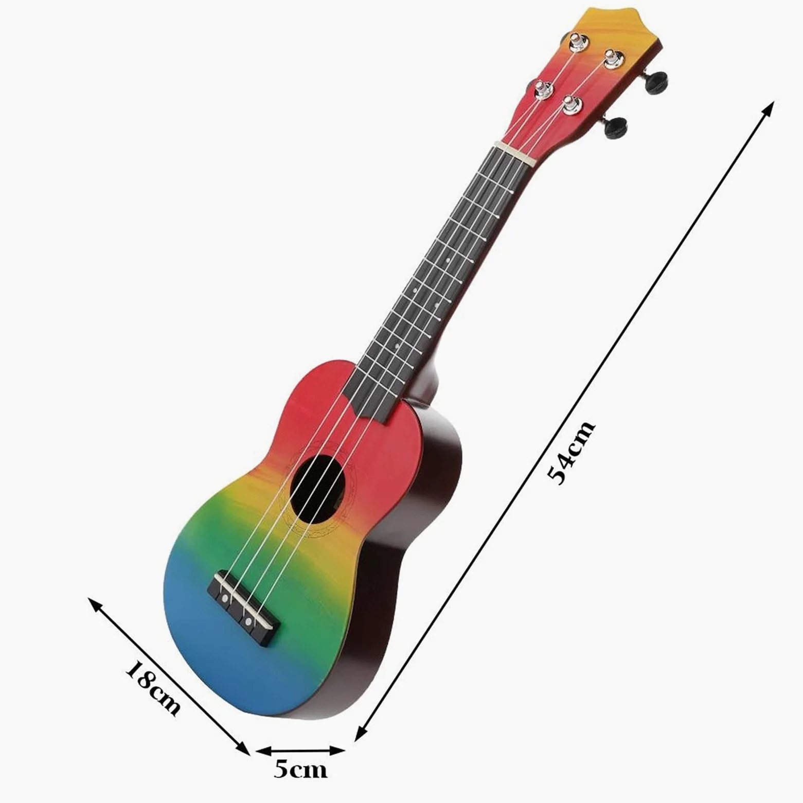 Ukulele 21 Pollici Ukulele in Legno 4 Corde Chitarra Portatile 21 '' Chitarra Chitarra Mini Chitarre per Principianti Regalo per Bambini Concerto Ukulele