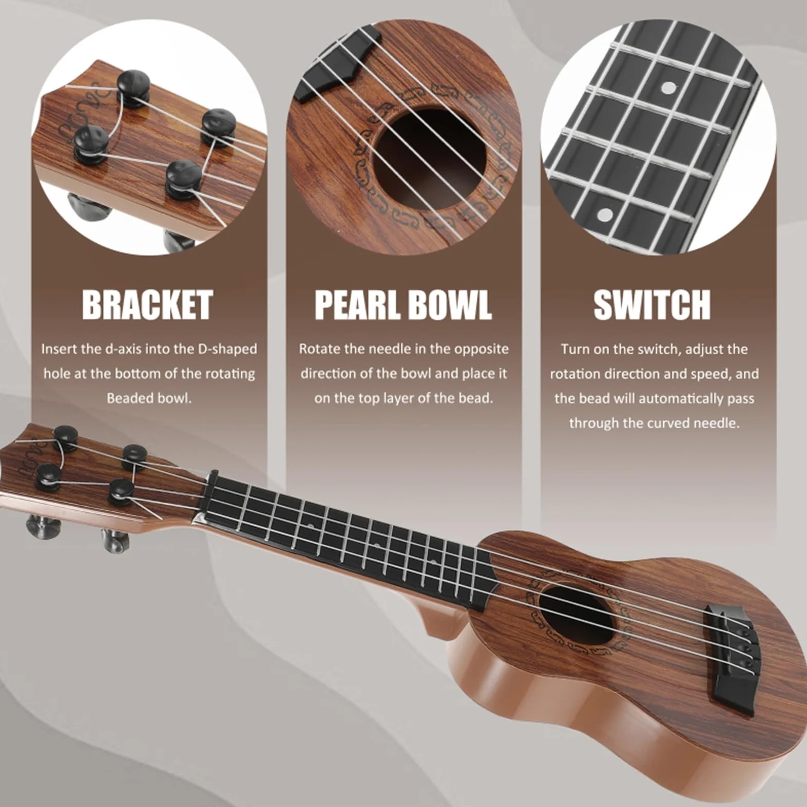 1Pc Quattro Corde Ukulele Chitarra Acustica Chitarra Acustica Ukulele Chitarra Ukulele Chitarra In Miniatura Per Strumenti Principianti