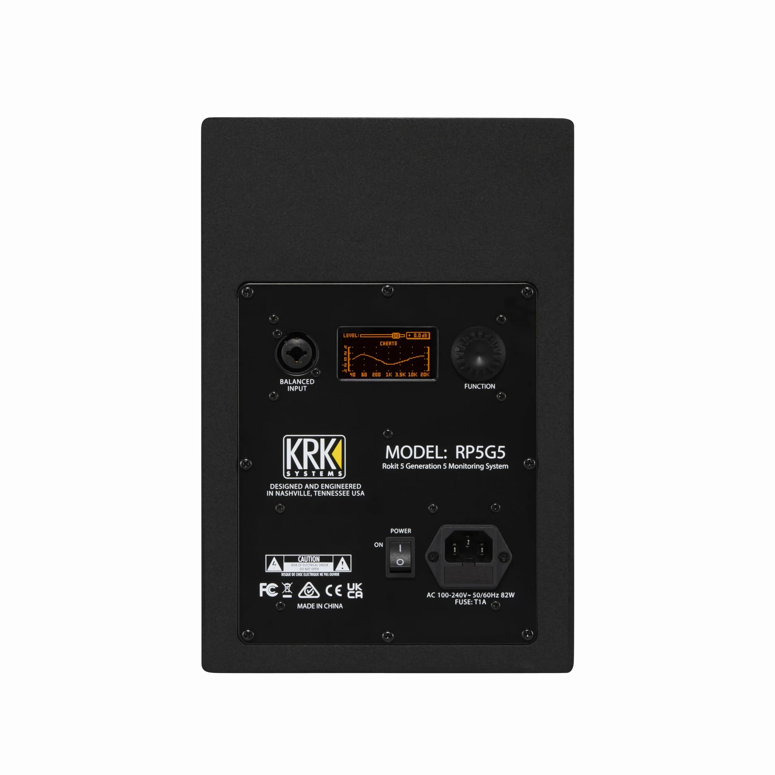 KRK RP5G5 ROKIT 5 Generation Five Monitor da studio alimentato da 5 pollici