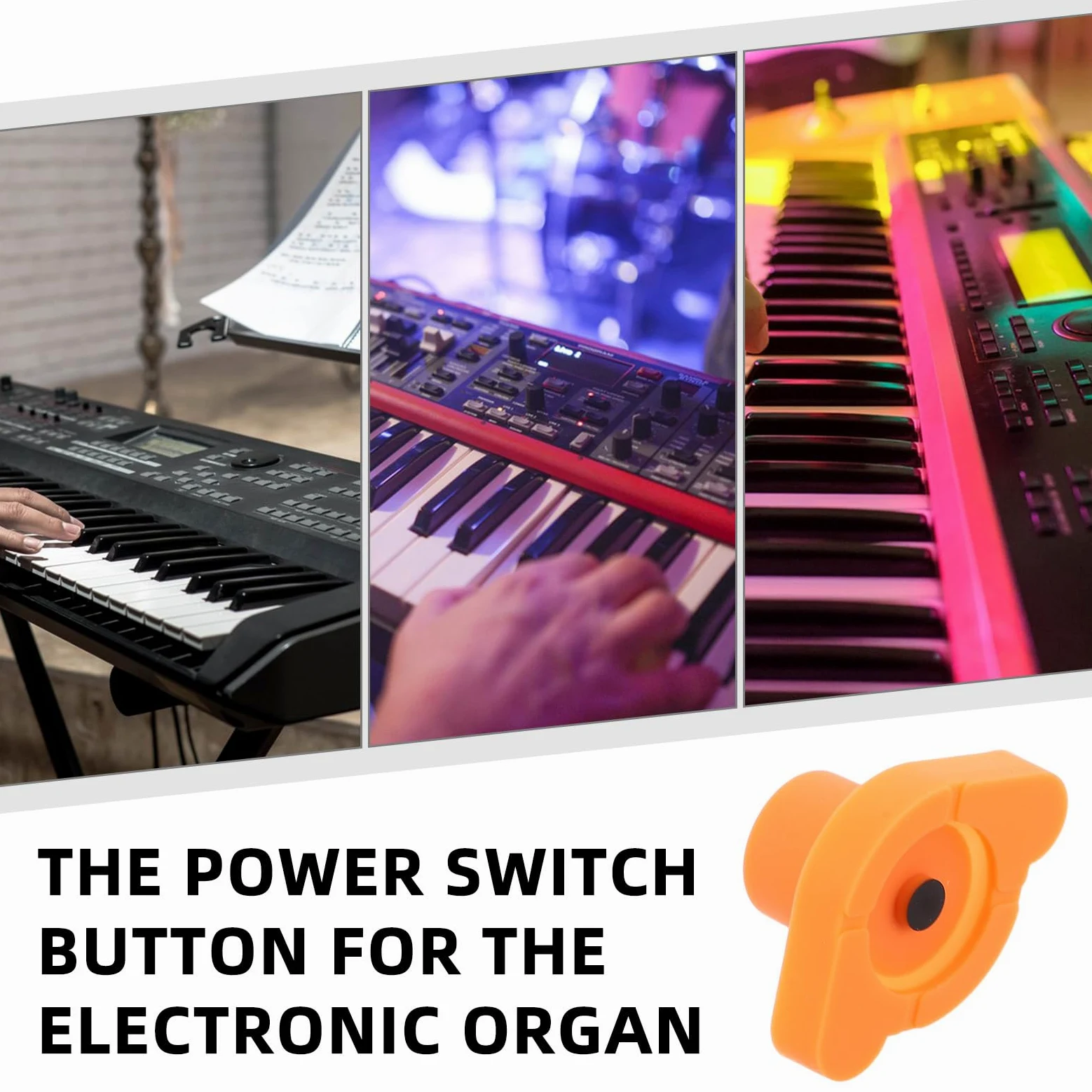 BESTonZON Interruttore per Tastiera Musicale Parte di Ricambio per Strumento Elettronico Sostituzione del Pulsante di Accensione per Pianoforte Digitale Componente Musicale Digitale