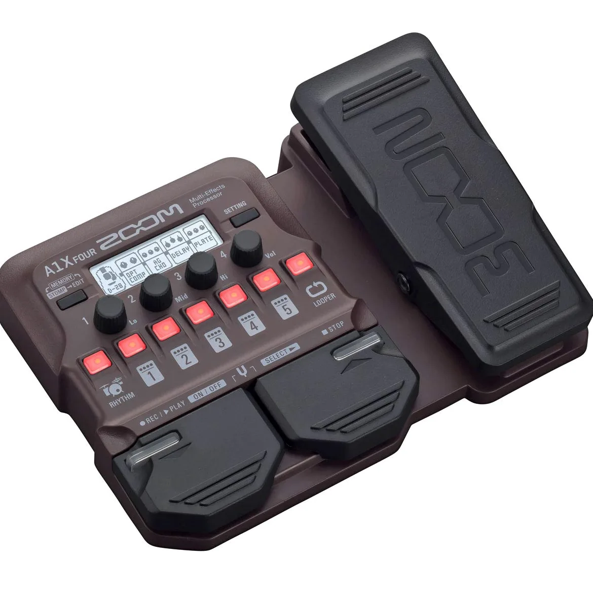 Zoom A1X Four - Dispositivo per effetti acustici + cavo jack Keepdrum 3 m