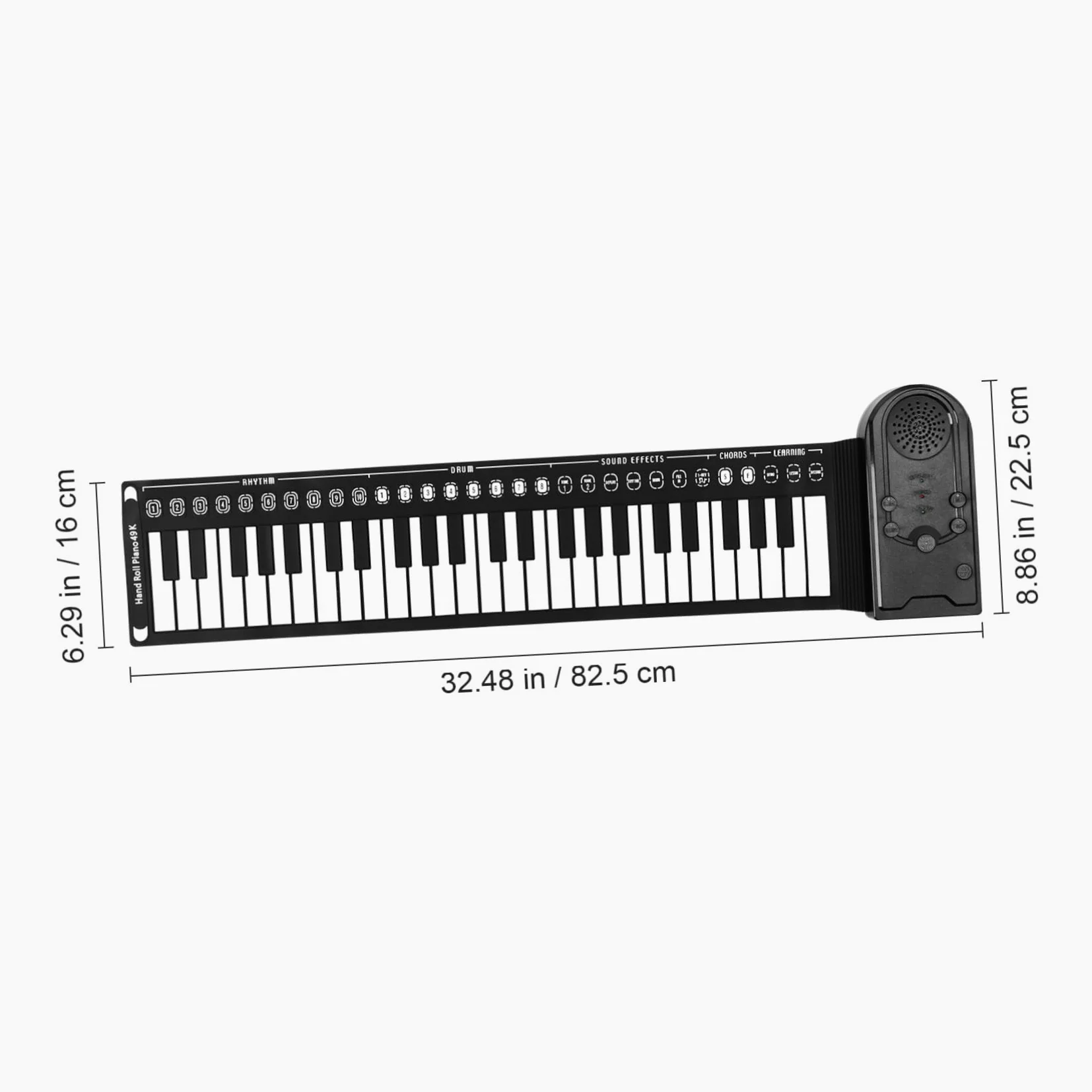 Hemobllo Pianoforte Digitale Portatile 49 Tasti in Silicone Altoparlante Integrato e Funzione Sleep Automatica, Pianola Flessibile per Principianti e Musica in Movimento