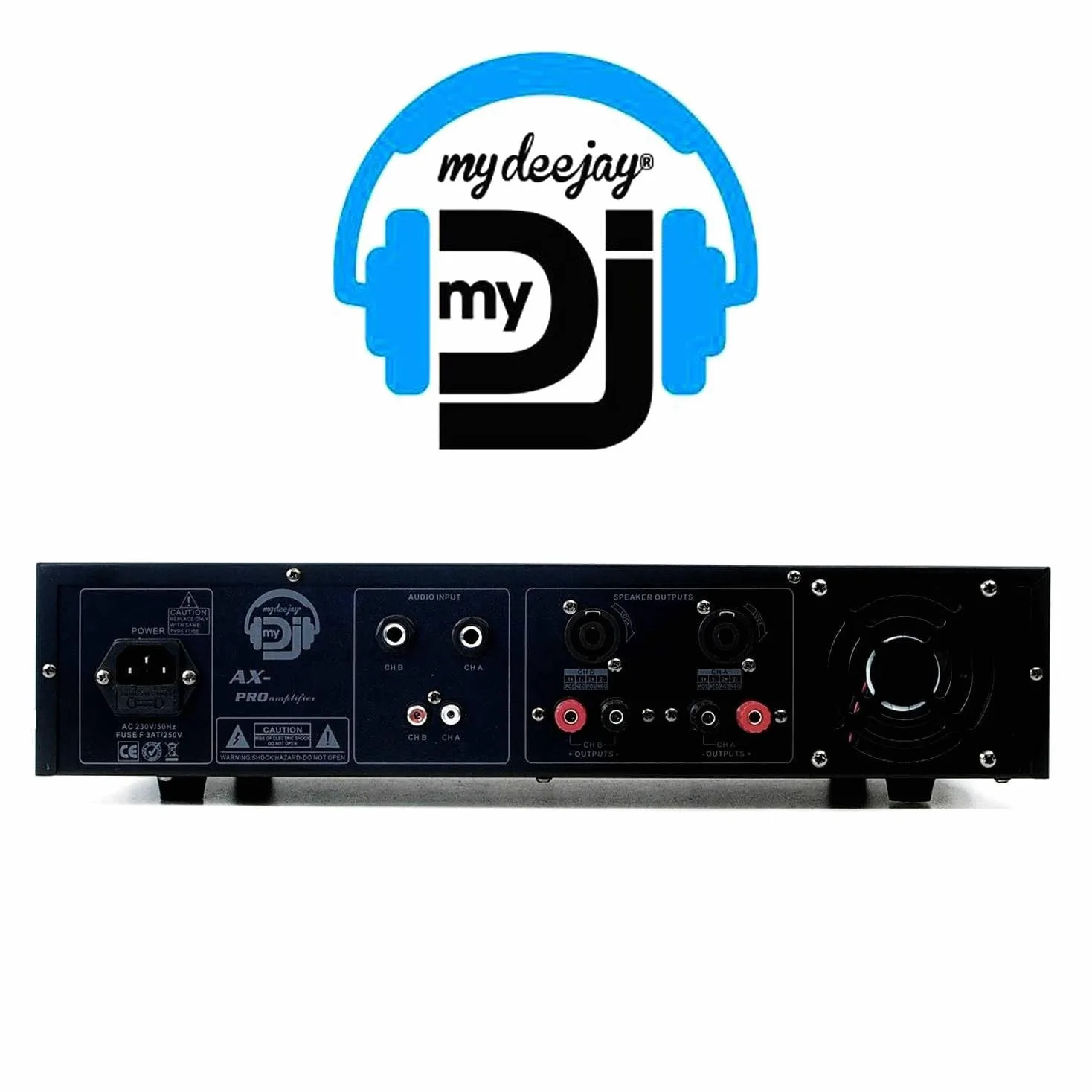 Set DJ audio BM Bmsonic PA Altoparlanti 2 x 15"/38 cm 4000 W bassreflex + amplificatore 3000 W con mixer Ibiza + cavi