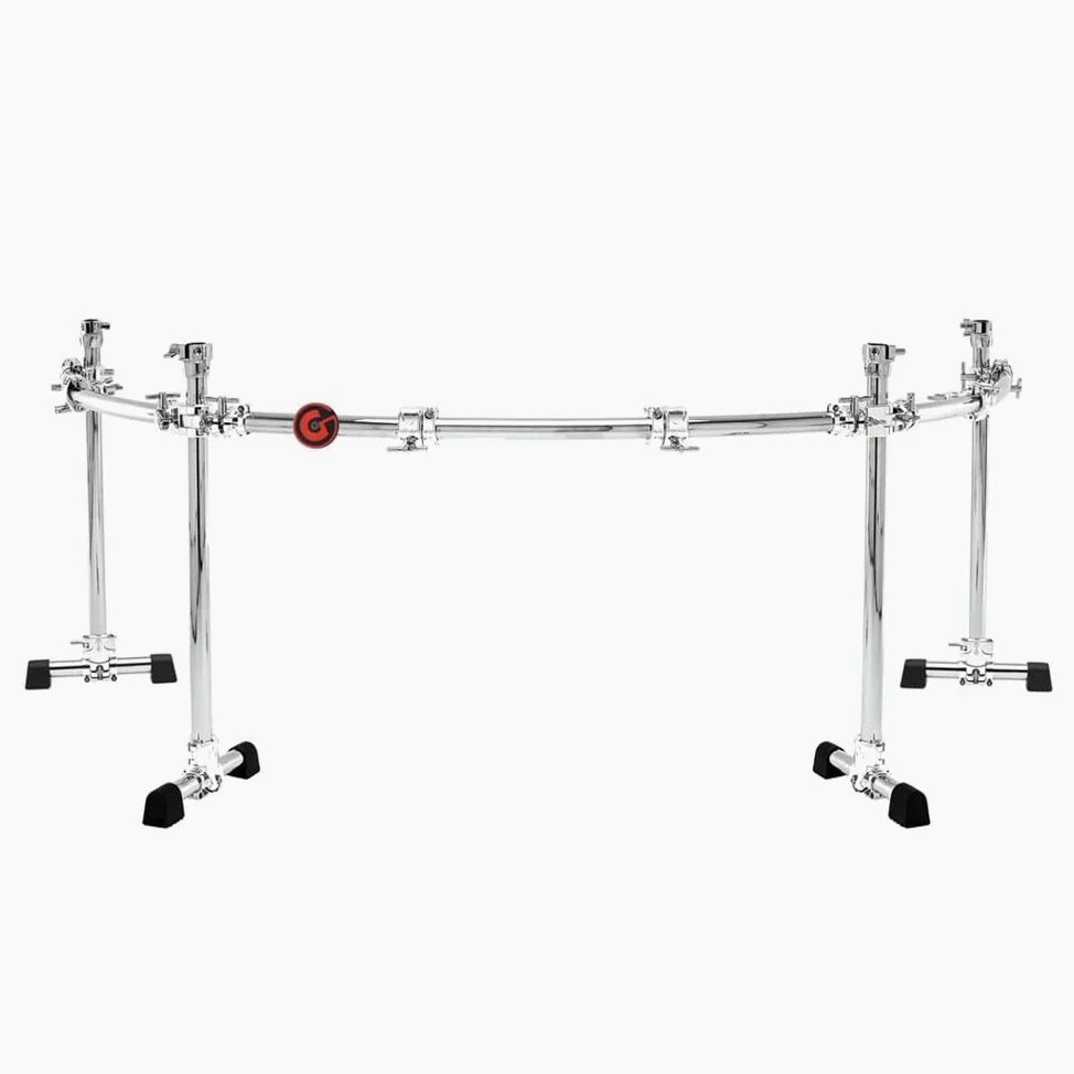 Gibraltar Sistema Rack 4-pole curved Power Rack con 4 montanti, barre curve orizzontali Chrome Series GCS-450C