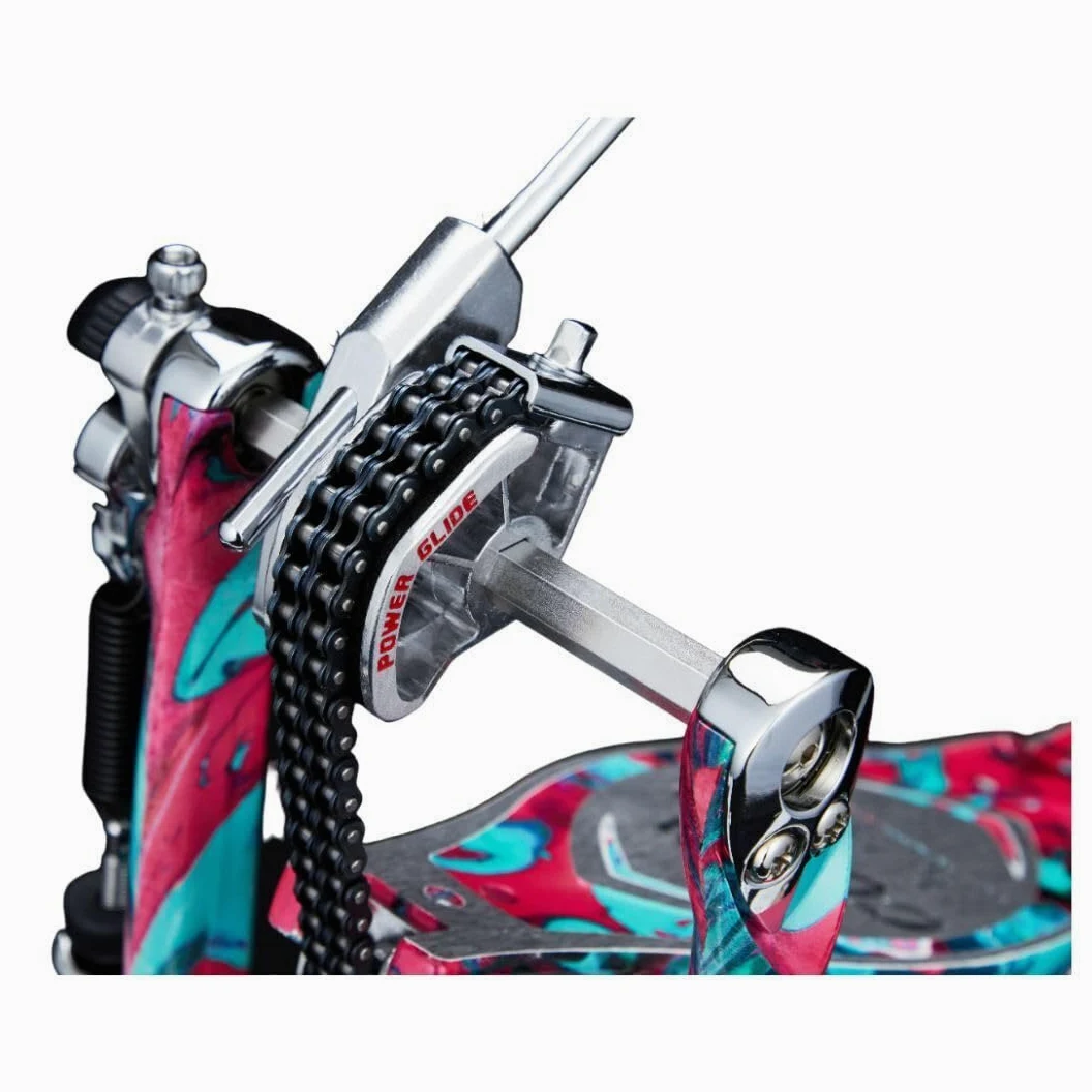 Tama HP900PWMCS Doppelpedal Iron Cobra Power Glide Marble Coral Swirl - Doppio pedale batteria
