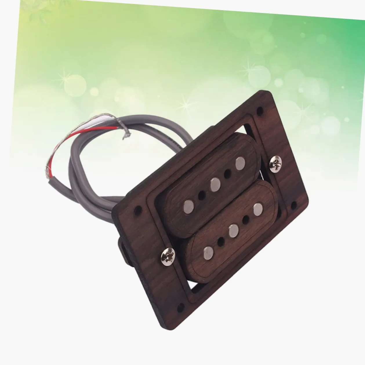 Pickup 3 Corde Humbucker Doppia Bobina per Chitarra Elettrica Modello Gmb511 in Metallo Marrone Suono e Alta Uscita per Musicisti