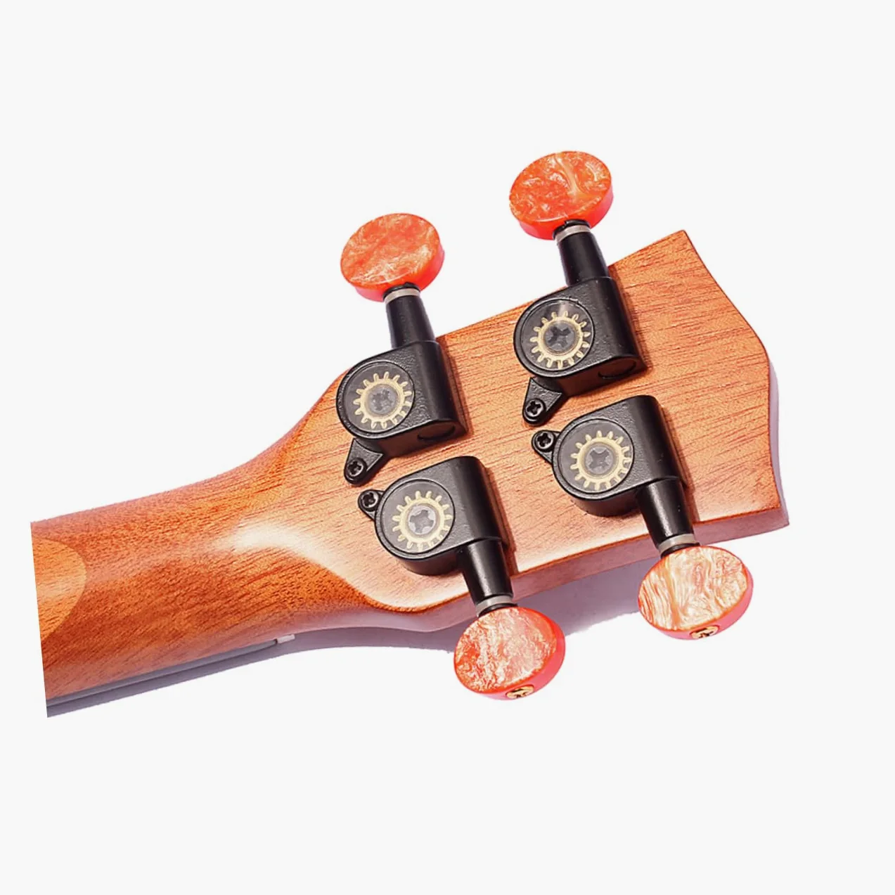 YARNOW 4 Corde Ukulele Soprano Massello e Sapele con Tastiera Palissandro Strumento Corde con Foro Uscita Dimensioni Compatte per Insegnare AI