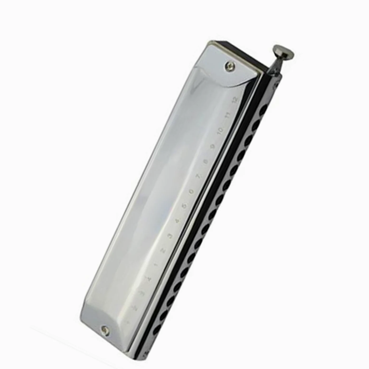 Armonica Cromatica 16 Fori / 64 Toni Strumento Musicale Strumento A Fiato Per Prestazioni Professionali Organetto A Bocca armonica a bocca professionale (Color : Sliver)