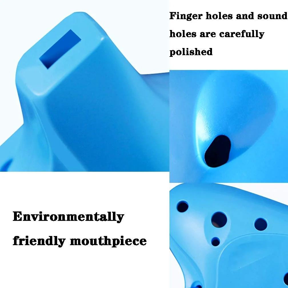 ocarina, Ocarina contralto in plastica anti-caduta a 12 fori(Blue)