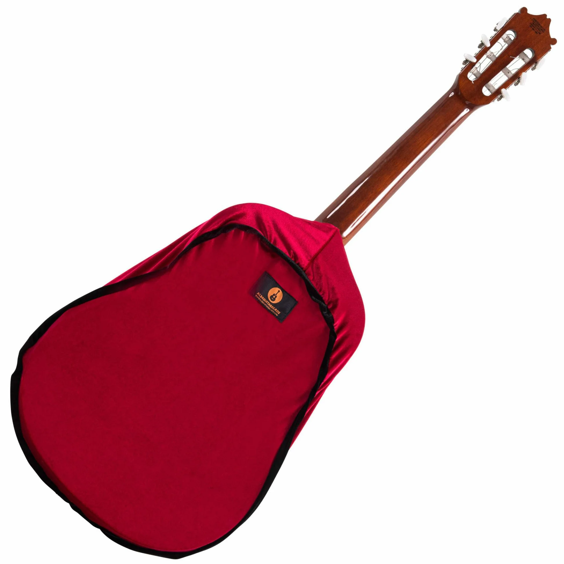 Alba Guitar Dust Cover - Involucro protettivo per chitarre classiche, cover in velluto antipolvere per chitarre acustiche e chitarre elettriche, Rosso