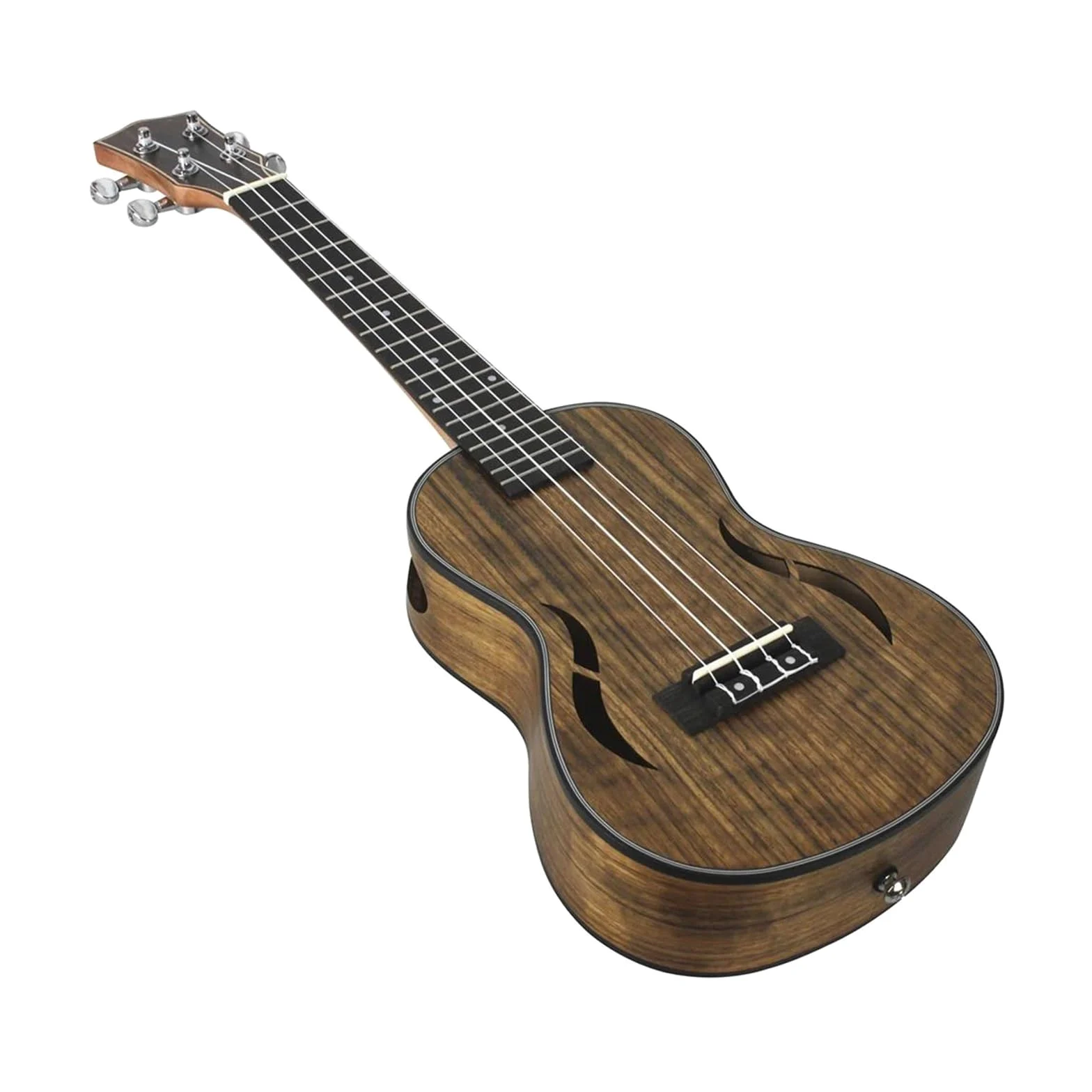 Ukulele Per Adulti Ukulele A 4 Corde In Noce Da 23 Pollici Con Capotasto E Plettri Per Accordatore(UK2360)