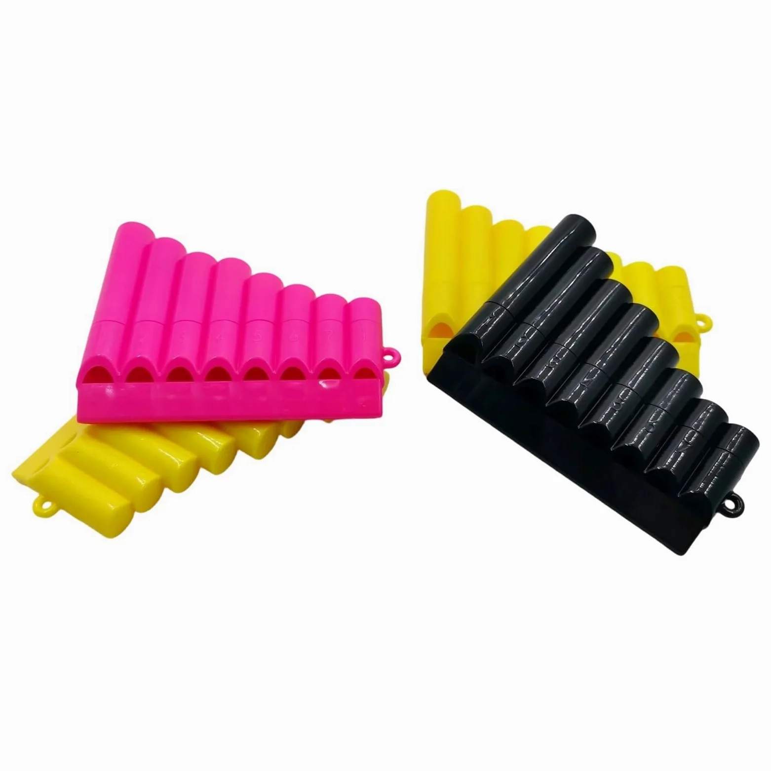 Flauto Di Pan Per Principianti Flauti Di Pan In Plastica Per Esercitazioni Musicali Educazione Precoce E Mini Didattici(Yellow)